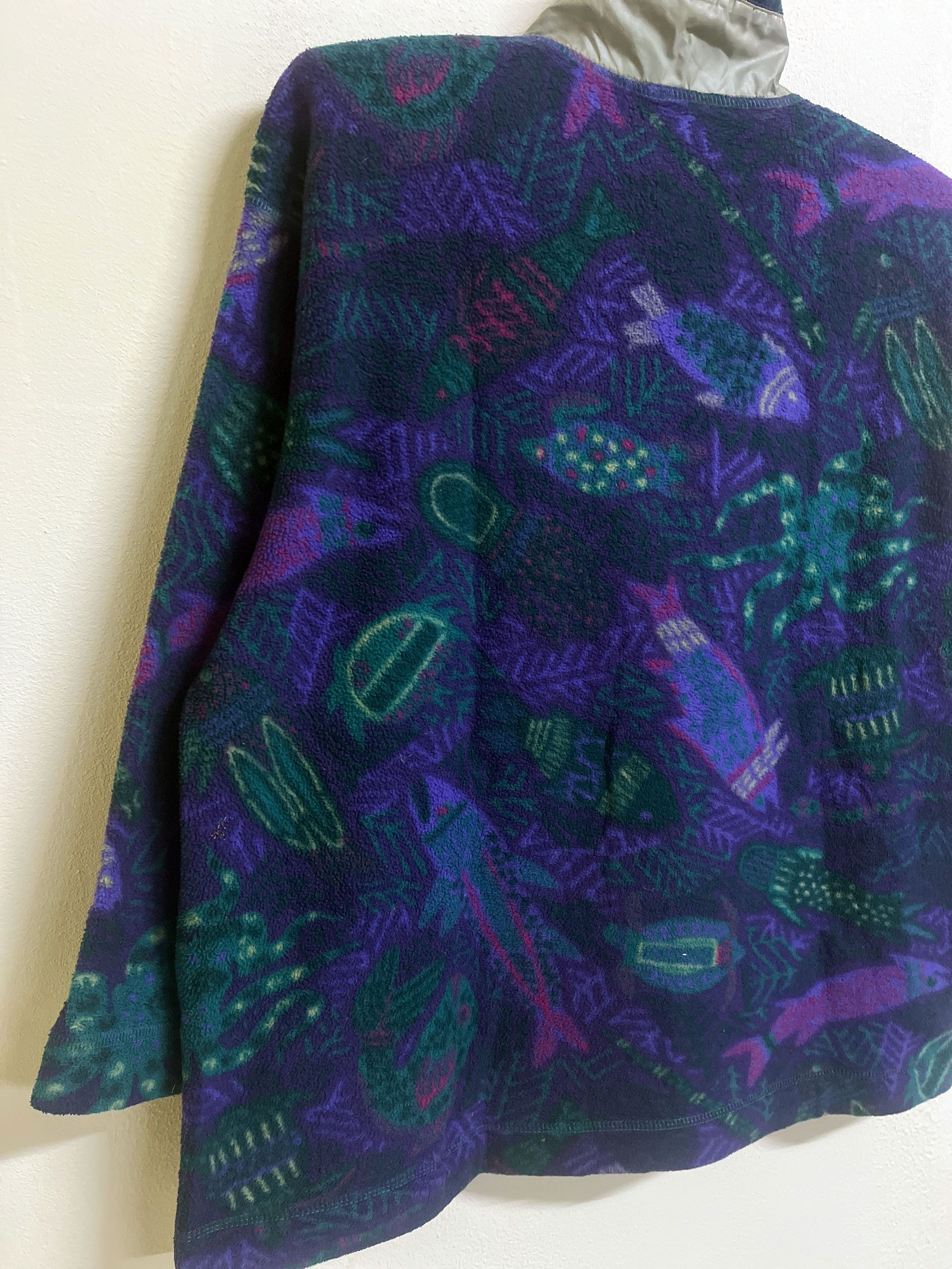 Patagonia Vintage Patagonia Deep Sea Printed Half Zipper Fleece Size US M / EU 48-50 / 2 - 5 Thumbnail