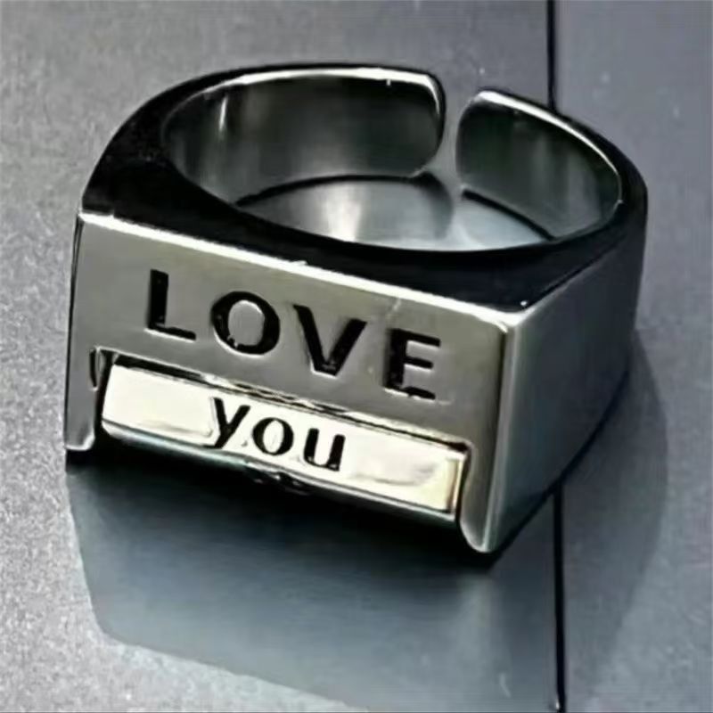Jewelry FXCK Modern Jewelry Rings Open Size Chrome Ring (Size 7-13) Size ONE SIZE - 3 Thumbnail