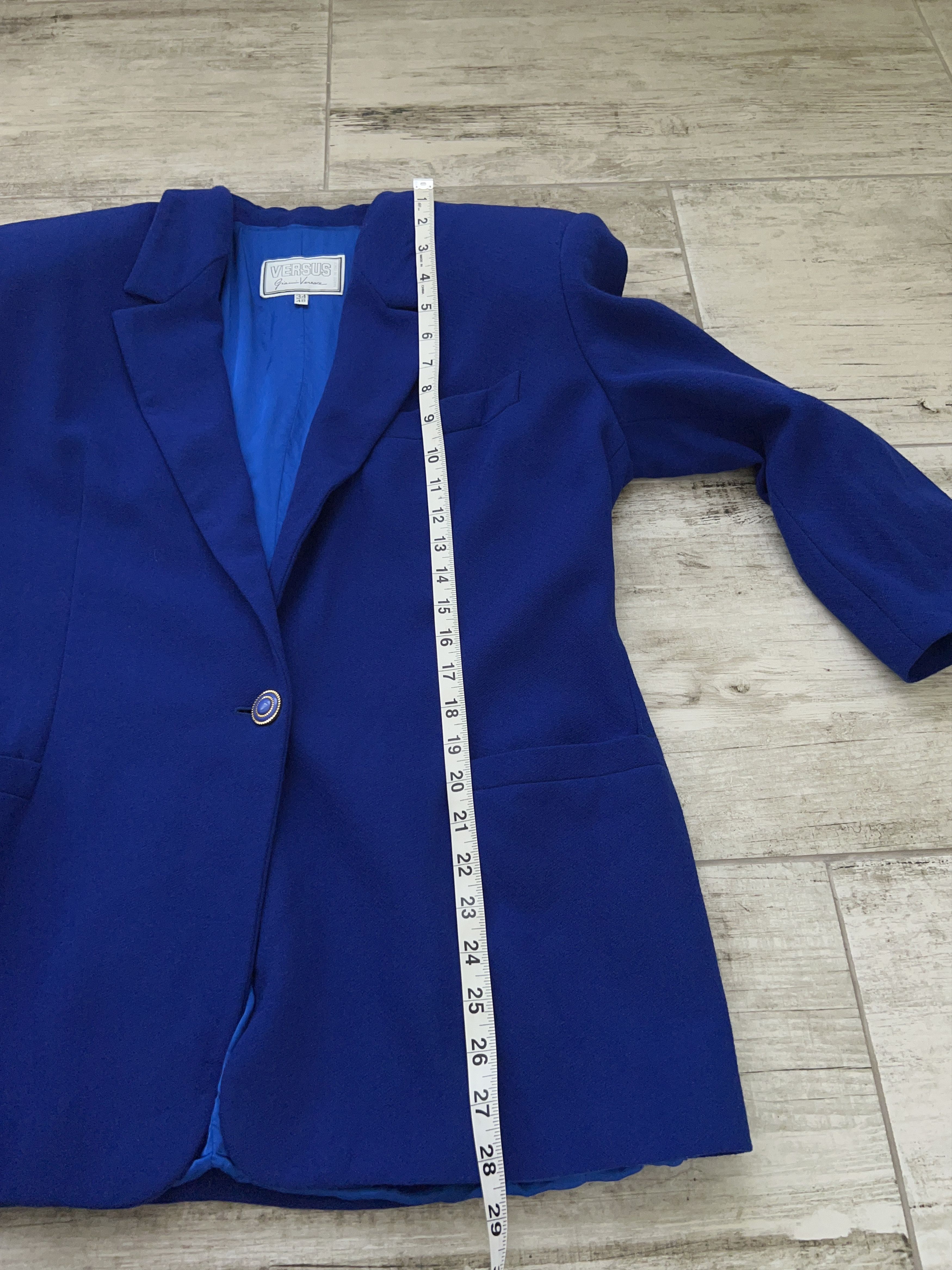 Versace × Versus Versace × Vintage Womens Versus Gianni Versace Wool Blazer Jacket Size 34 / 48 Size XL / US 12-14 / IT 48-50 - 10 Thumbnail