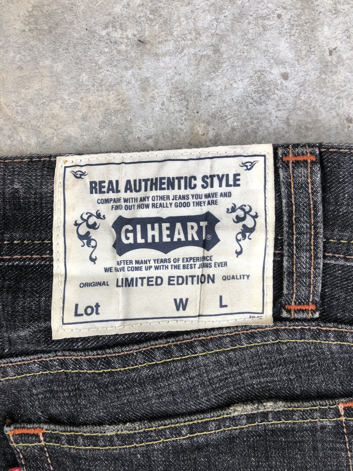 If Six Was Nine Japanese Glheart Flared Jeans Distressed Jeans Size US 33 - 17 Thumbnail