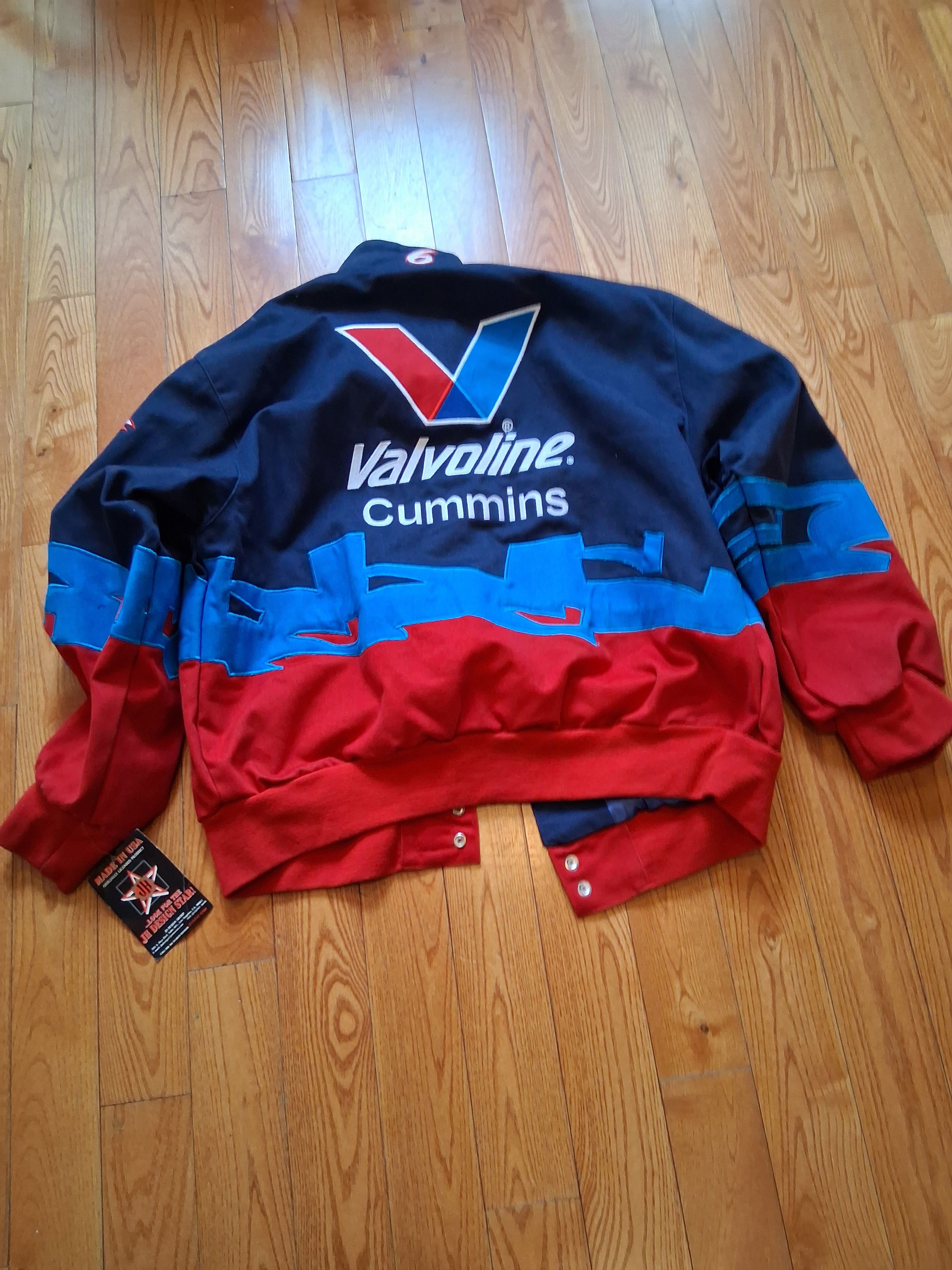 JH Design 1990s Mark Martin Jacket Valvoline Racing JH Designs NWT Size US XL / EU 56 / 4 - 5 Thumbnail