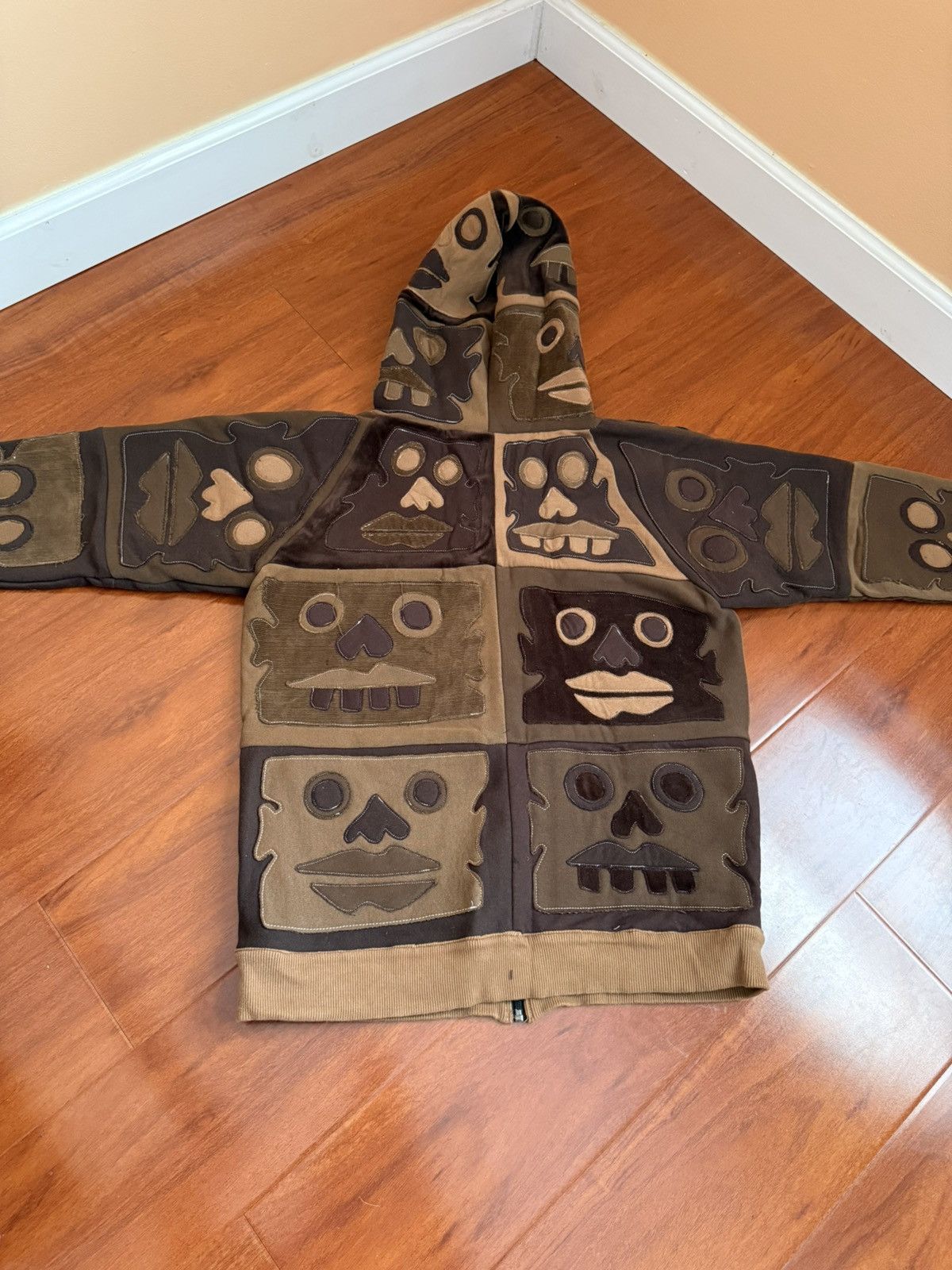 Other Shane Kastl FACES Brown Zip Up Hoodie Size US M / EU 48-50 / 2 - 2 Thumbnail