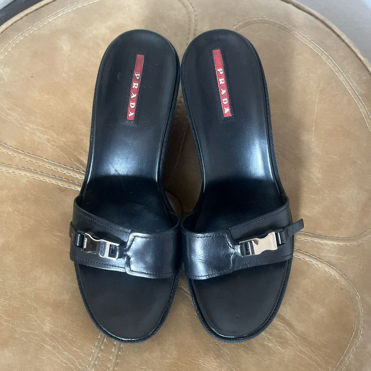 Prada × Vintage Prada mules Size US 8 / IT 38 - 4 Thumbnail