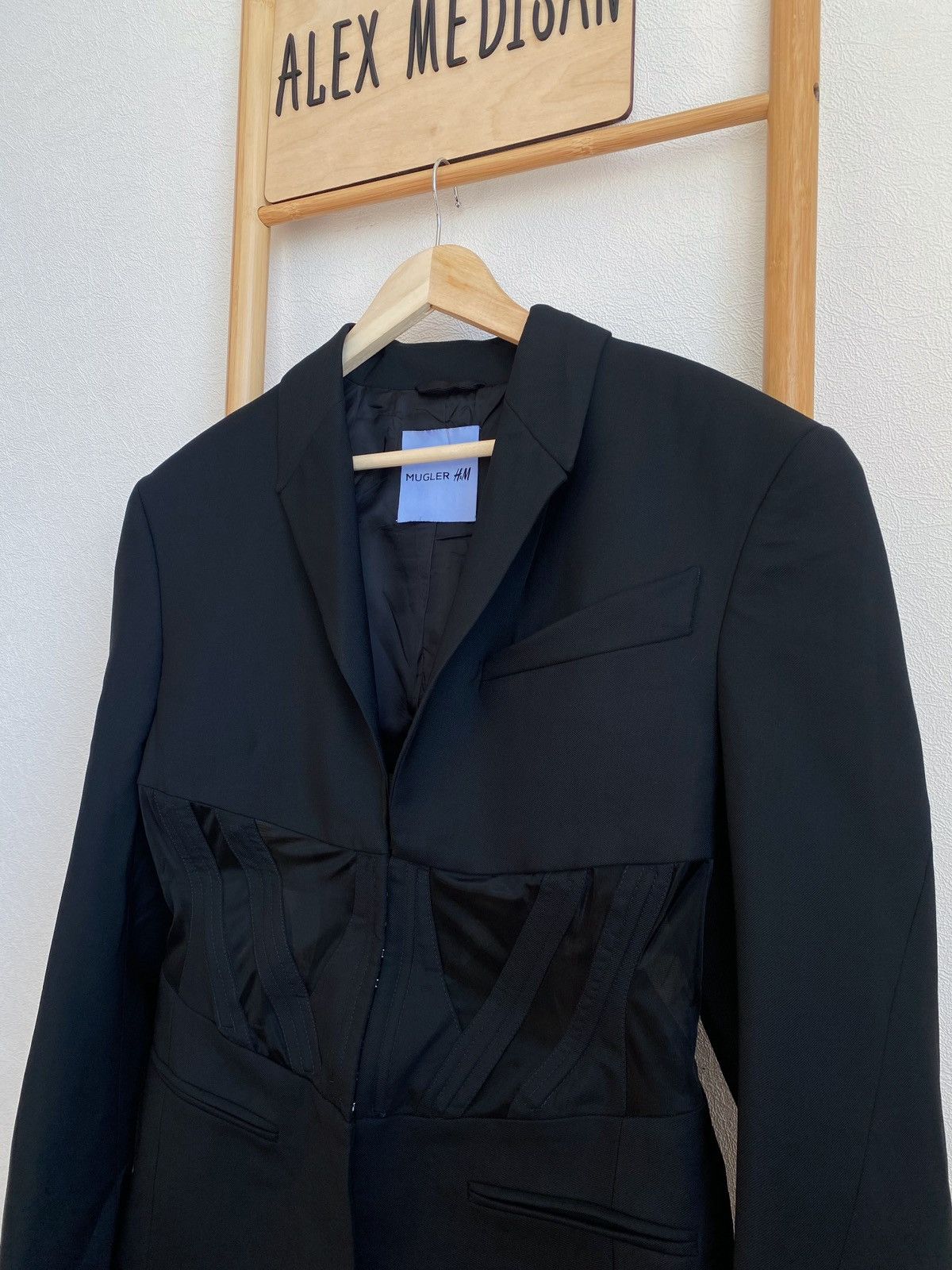 Mugler Mugler x H&M Corset Style Wool Blazer Size M / US 6-8 / IT 42-44 - 12 Thumbnail
