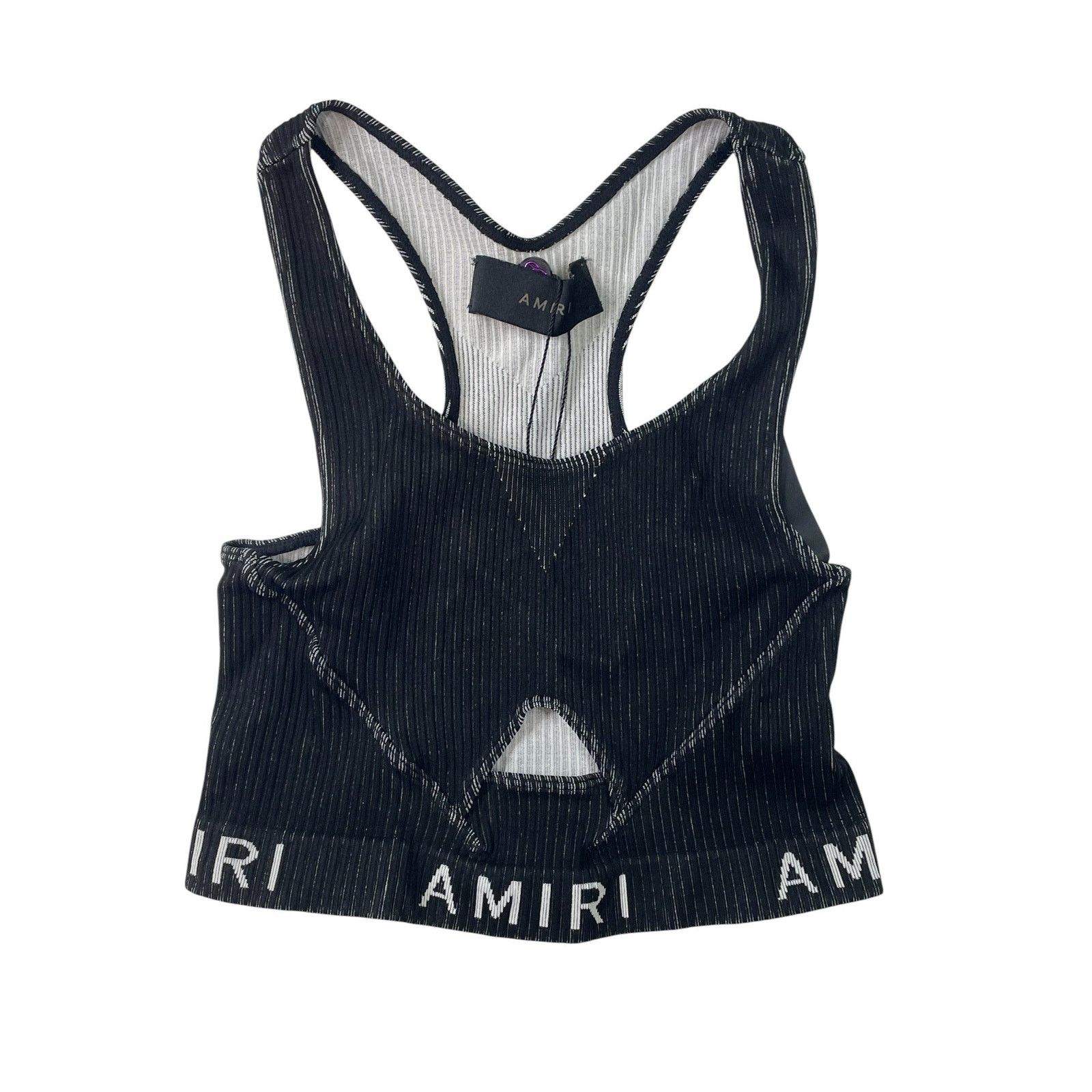 Amiri Amiri Band Logo Black Crop Top Size S / US 4 / IT 40 - 1 Thumbnail