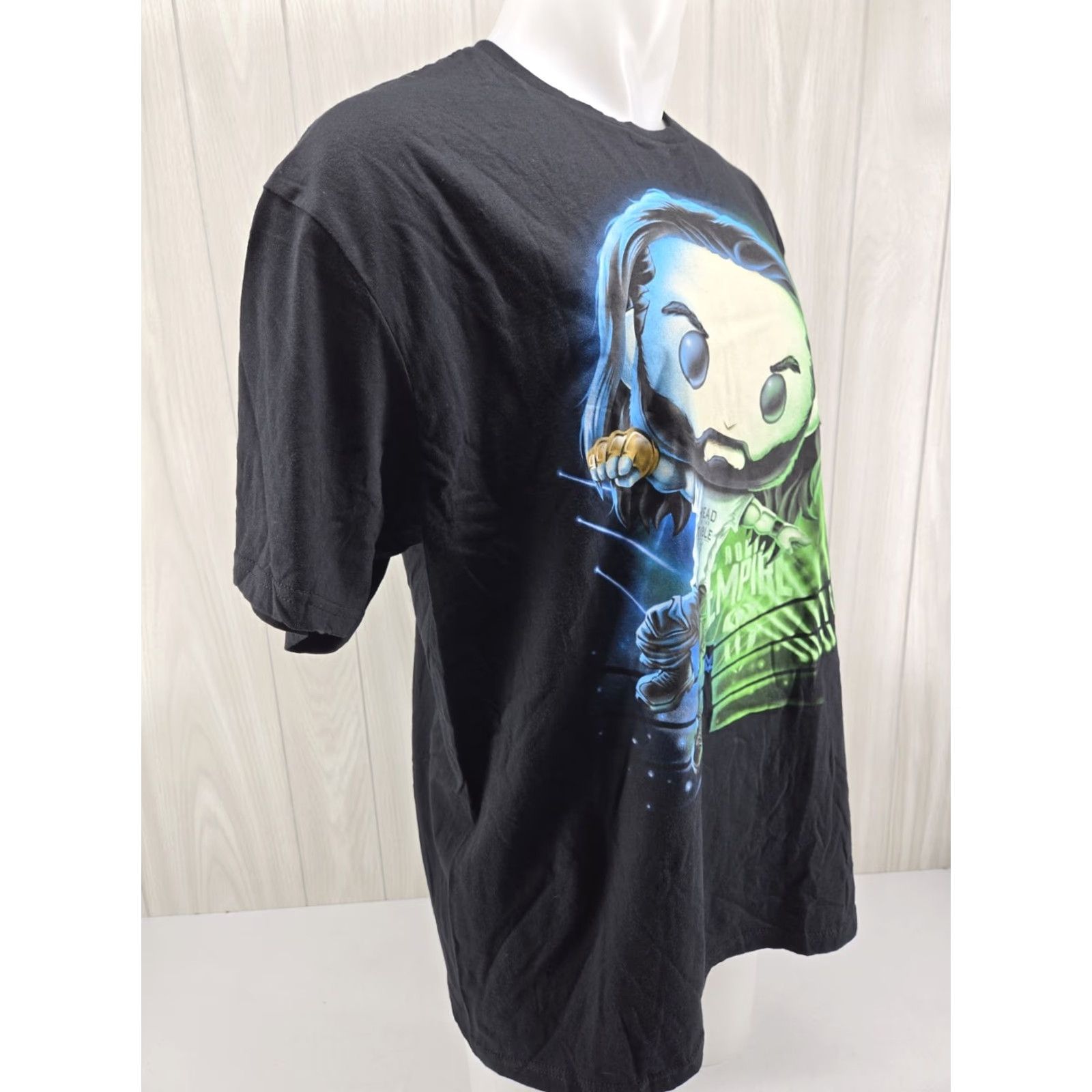 Vintage Funko Pop! WWE Roman Reigns Head Of The Table T Shirt XL Black Mens WWE Shirt Size US XL / EU 56 / 4 - 6 Thumbnail