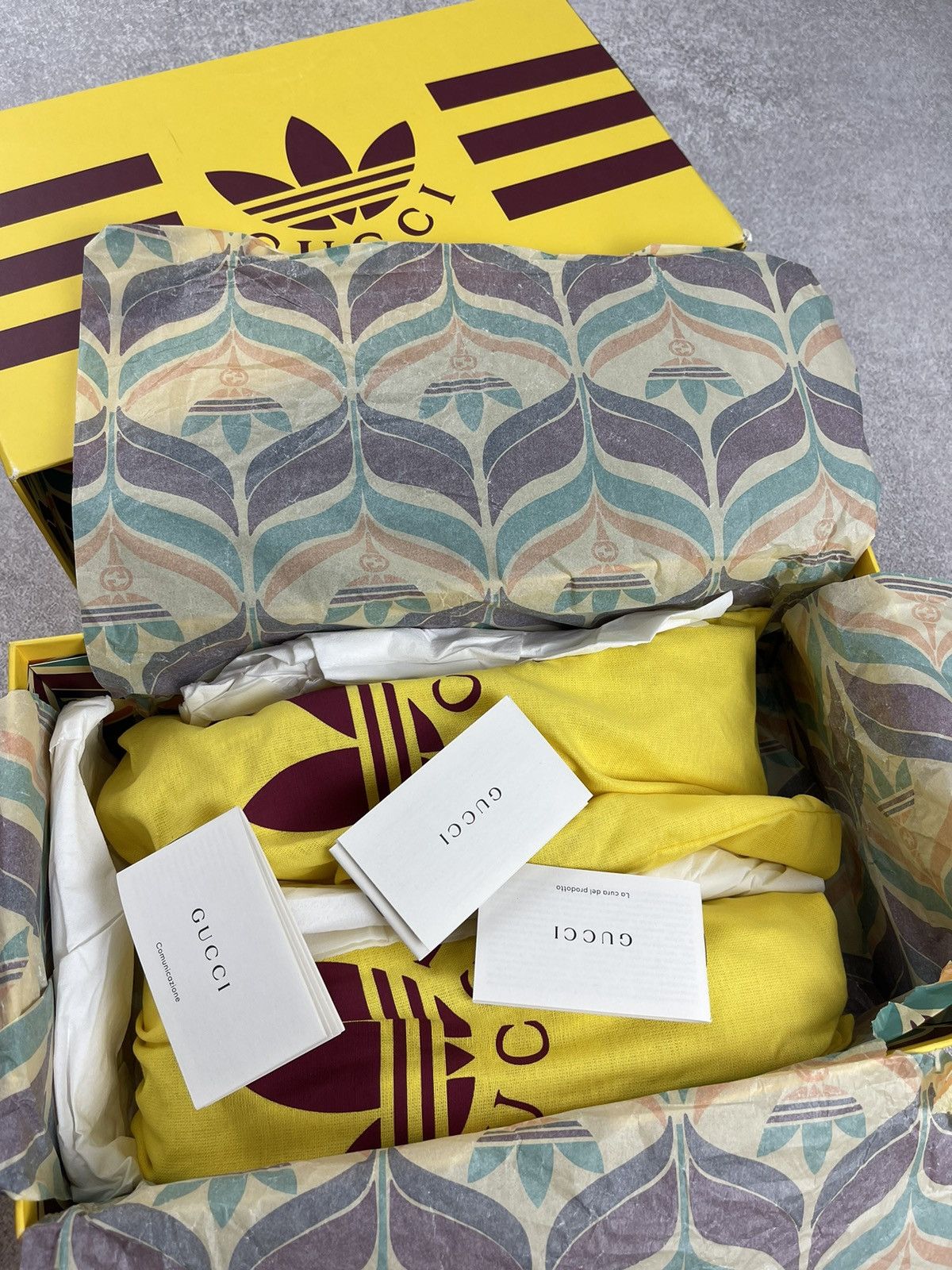 Gucci Adidas x Gucci Gazelle Blue/Yellow Size US 8.5 Size US 8.5 / EU 41-42 - 18 Thumbnail