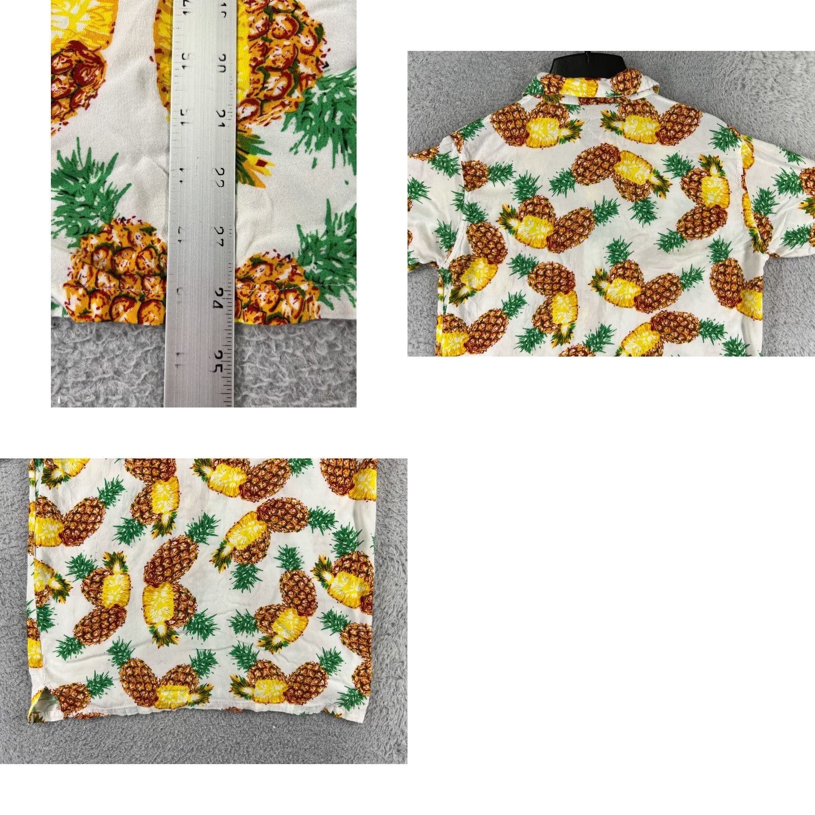 Vintage VINTAGE Hawiian Shirt Mens Small White Pineapple All Over Print Button Up 100% Cotton Size US S / EU 44-46 / 1 - 9 Thumbnail