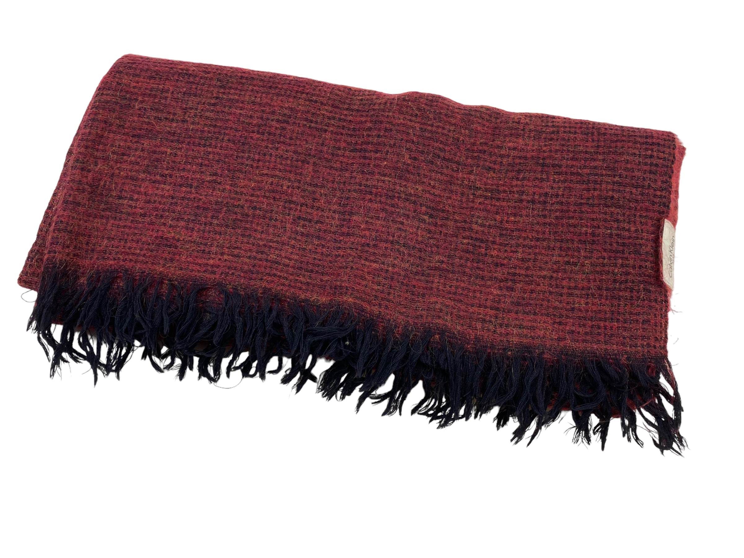 Calvin Klein × Vintage Calvin Klein home scarf Vintage Scarves Made in Japan Size ONE SIZE - 3 Thumbnail