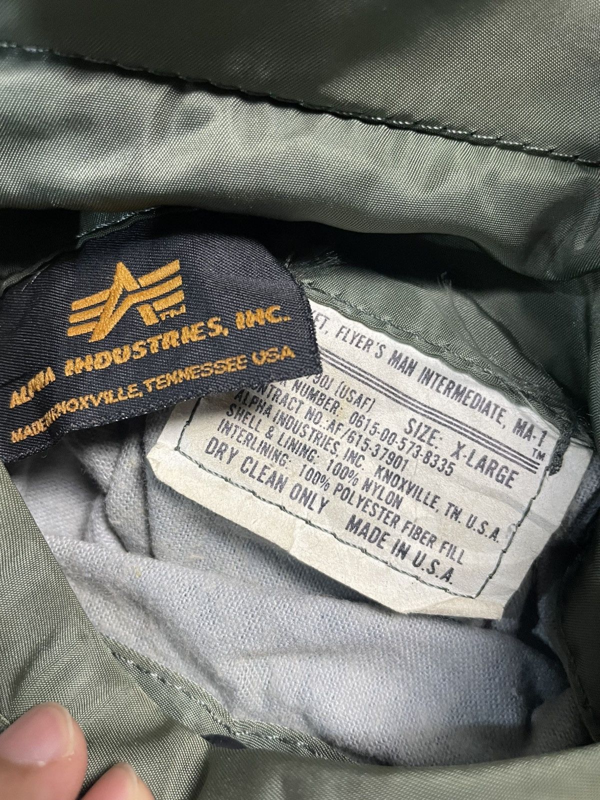 Alpha Industries Vintage 80s Alpha Industries Ma-1 Flyer’s Jacket Size US XL / EU 56 / 4 - 9 Thumbnail