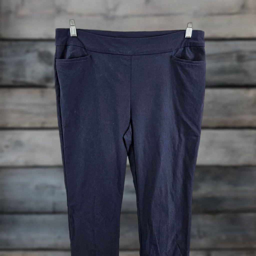 Vintage Chico's Womens Pants 14 Blue Pull On High Rise Rayon Blend Nylon Spandex Size 36" / US 14 / IT 50 - 1 Thumbnail