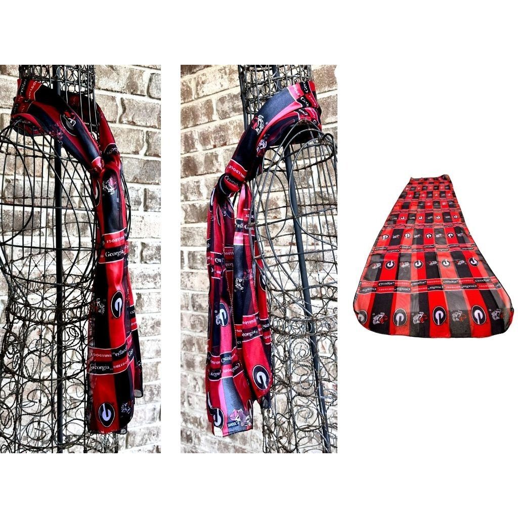 Other VTG University Georgia Scarf Retro UGA Football Bulldogs Da Size ONE SIZE - 4 Thumbnail