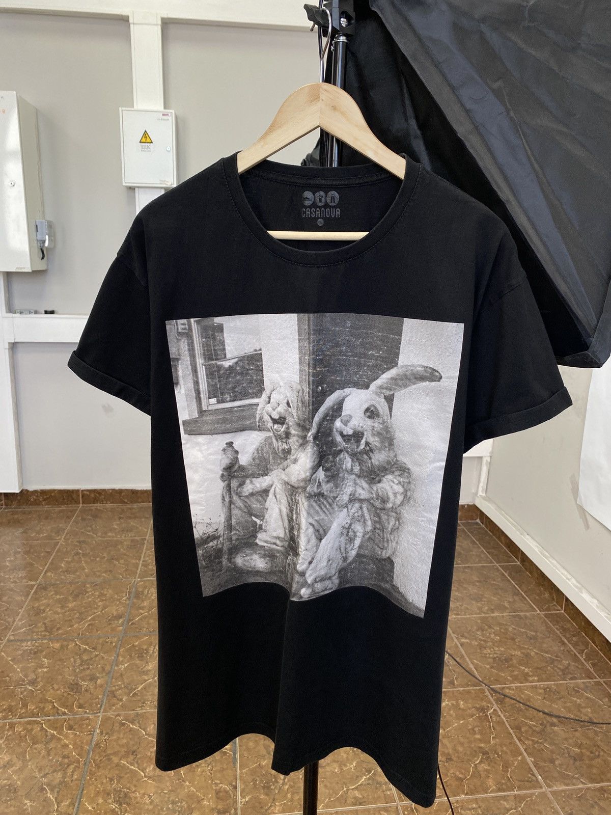 4GSELLER 💀 Rabbit The Killer Horror Black Metal T-Shirt Rare Retro Size US XL / EU 56 / 4 - 1 Thumbnail