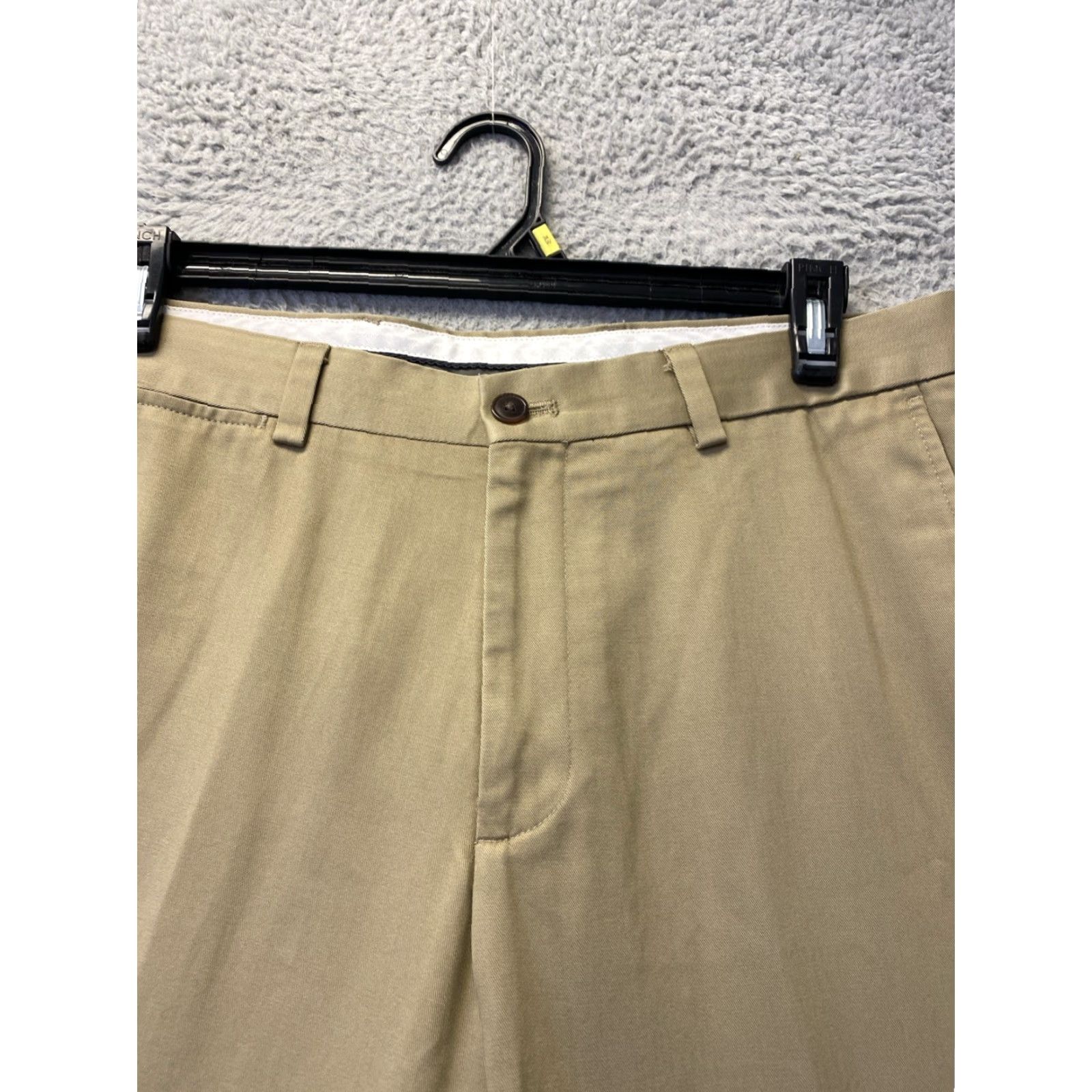 Eddie Bauer VINTAGE Eddie Bauer Pants Mens 34x32 Chino Khaki Cotton Fleece Pockets 90s Mens Size US 34 / EU 50 - 2 Thumbnail