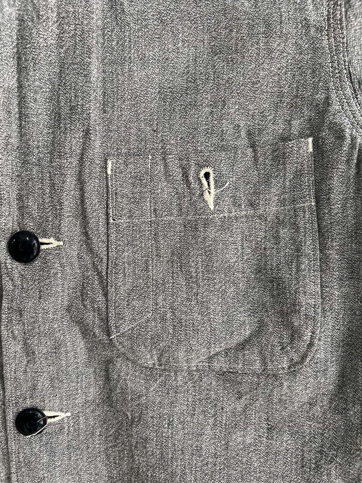 Sunny Sports Japan Made Salt & Pepper 3 Pockets Selvedge Workwear Jacket Size US M / EU 48-50 / 2 - 7 Thumbnail