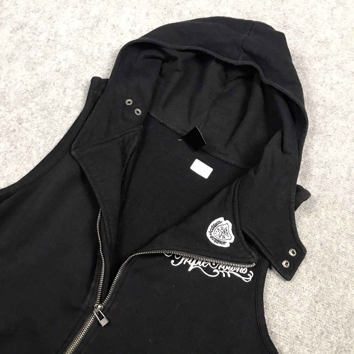 Japanese Brand RUSS.K BLACK VEST PUNK BLACK STYLE Size US S / EU 44-46 / 1 - 9 Thumbnail