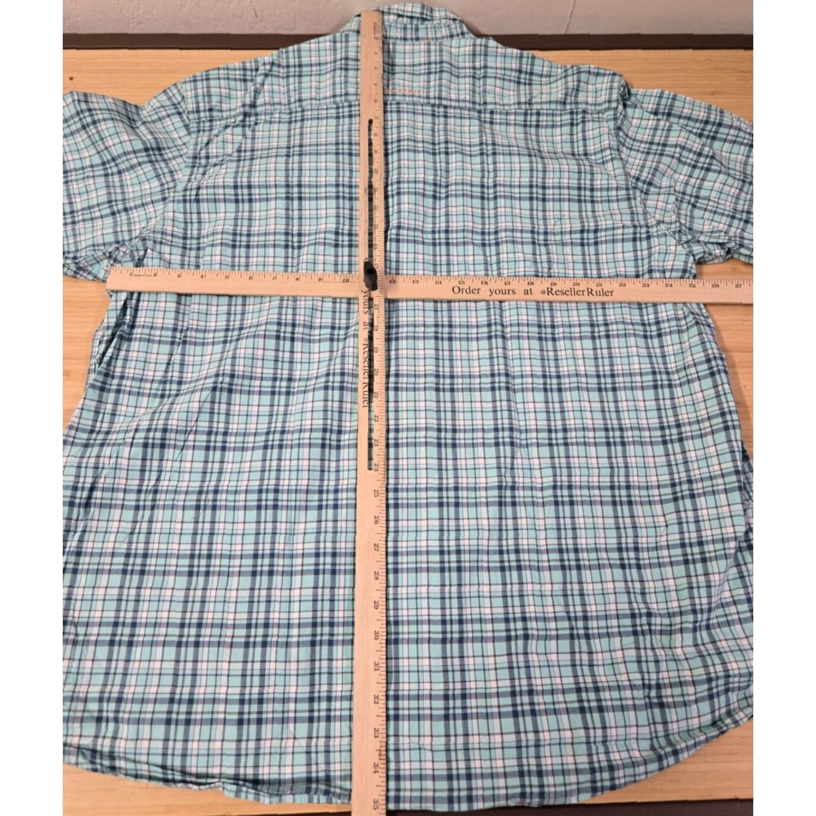 Ariat Ariat Rebar Shirt Men 2XL Blue Plaid Button-Up Pocket Short Sleeve Workwear Size US XXL / EU 58 / 5 - 5 Thumbnail