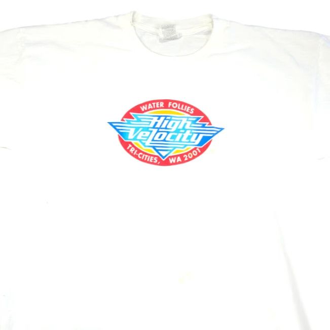 Jerzees VINTAGE Jerzees Boat Racing T Shirt Mens XL White Crew Neck Short Sleeve Canvas? Size US XL / EU 56 / 4 - 2 Thumbnail
