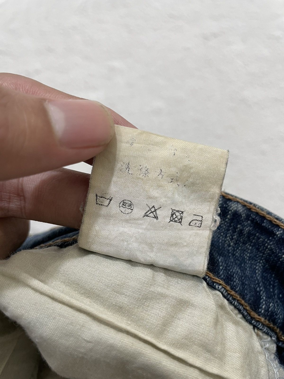 If Six Was Nine 2000s Jeans Washed Fading Denim Y2K Size US 32 / EU 48 - 6 Thumbnail