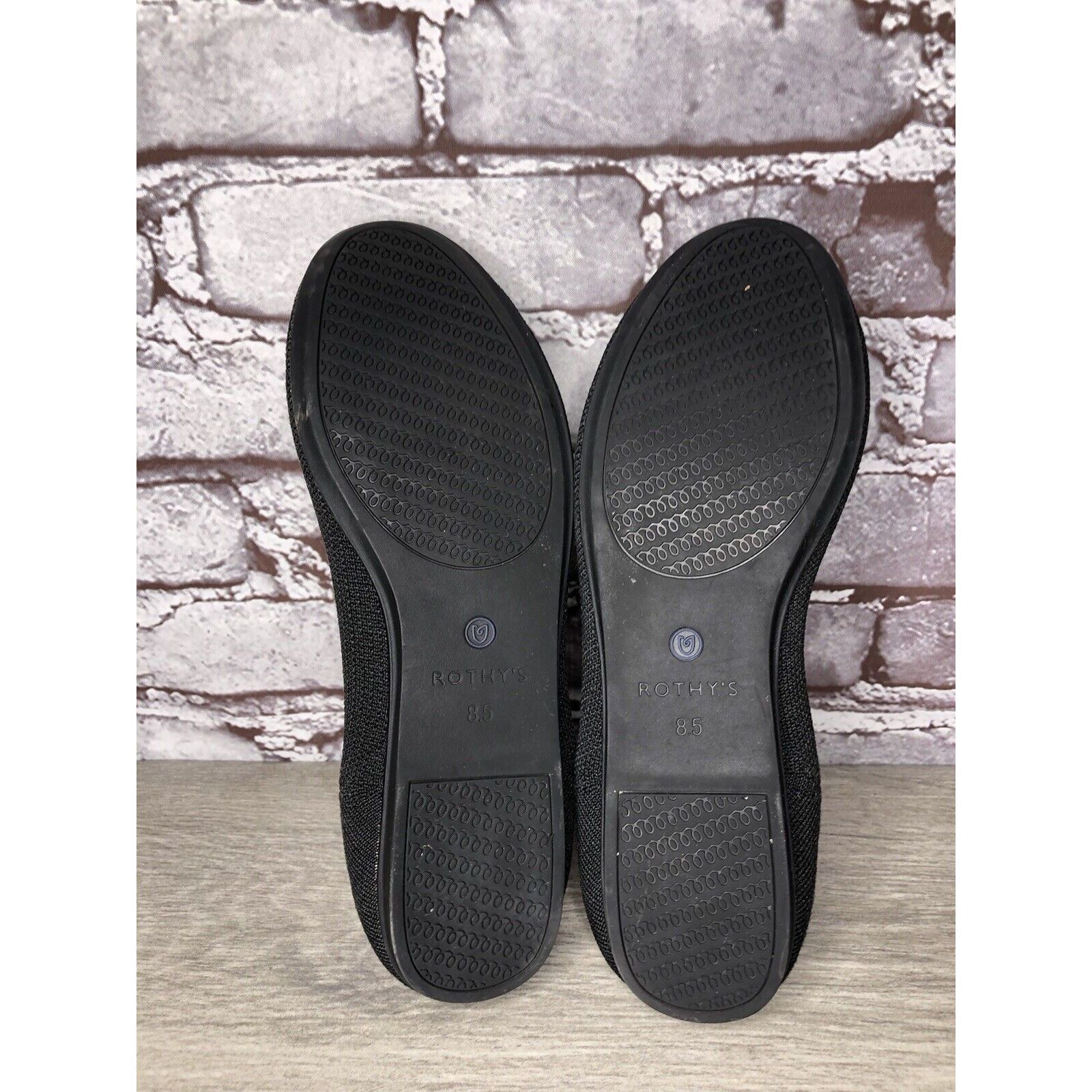 Other Rothys The Flat Black Knit Fabric Round Toe Ballet Flats Wom Size US 8.5 / IT 38.5 - 8 Thumbnail