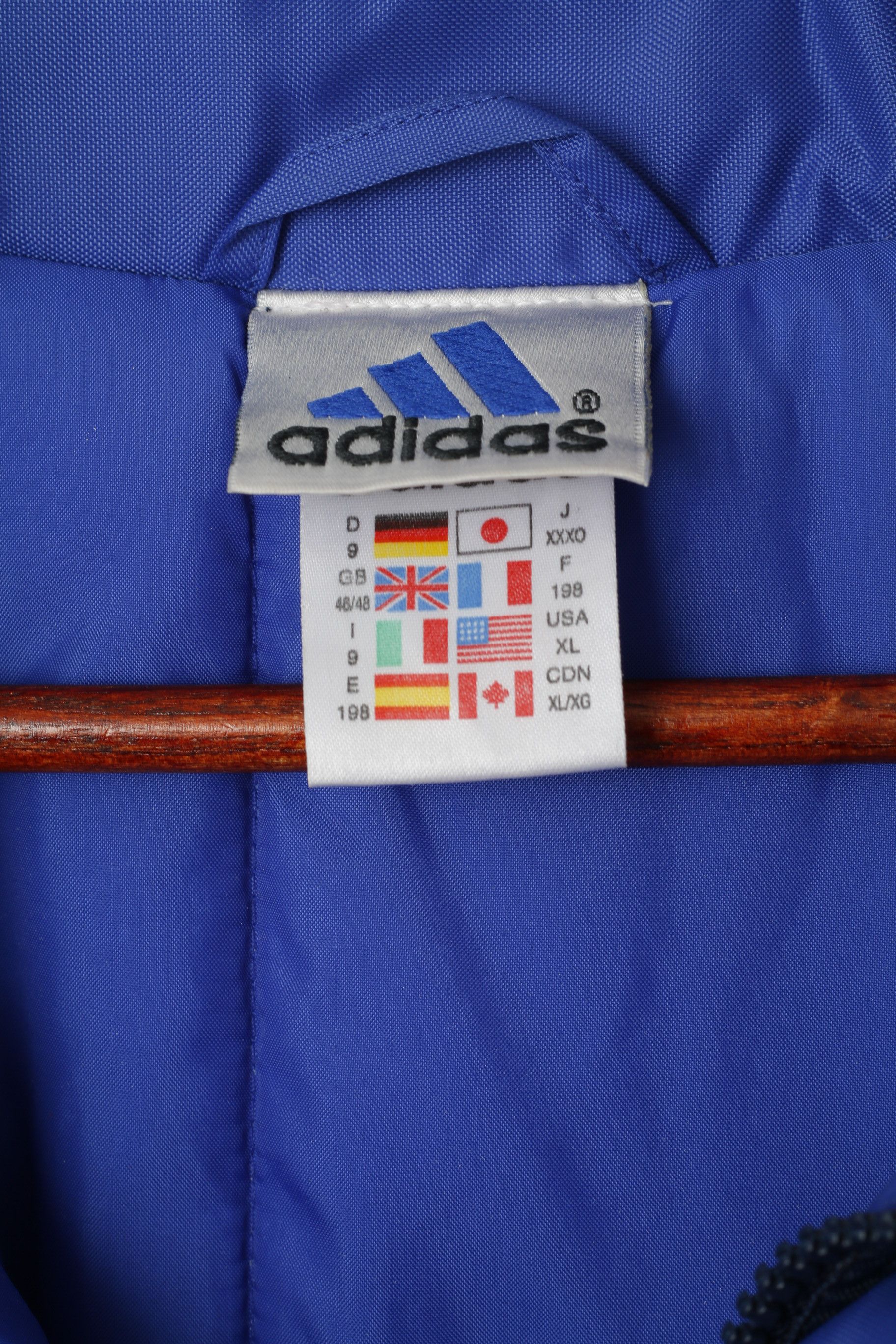 Adidas Adidas Men XL 198 Jacket Navy Nylon Padded 6100 Size US XL / EU 56 / 4 - 5 Thumbnail