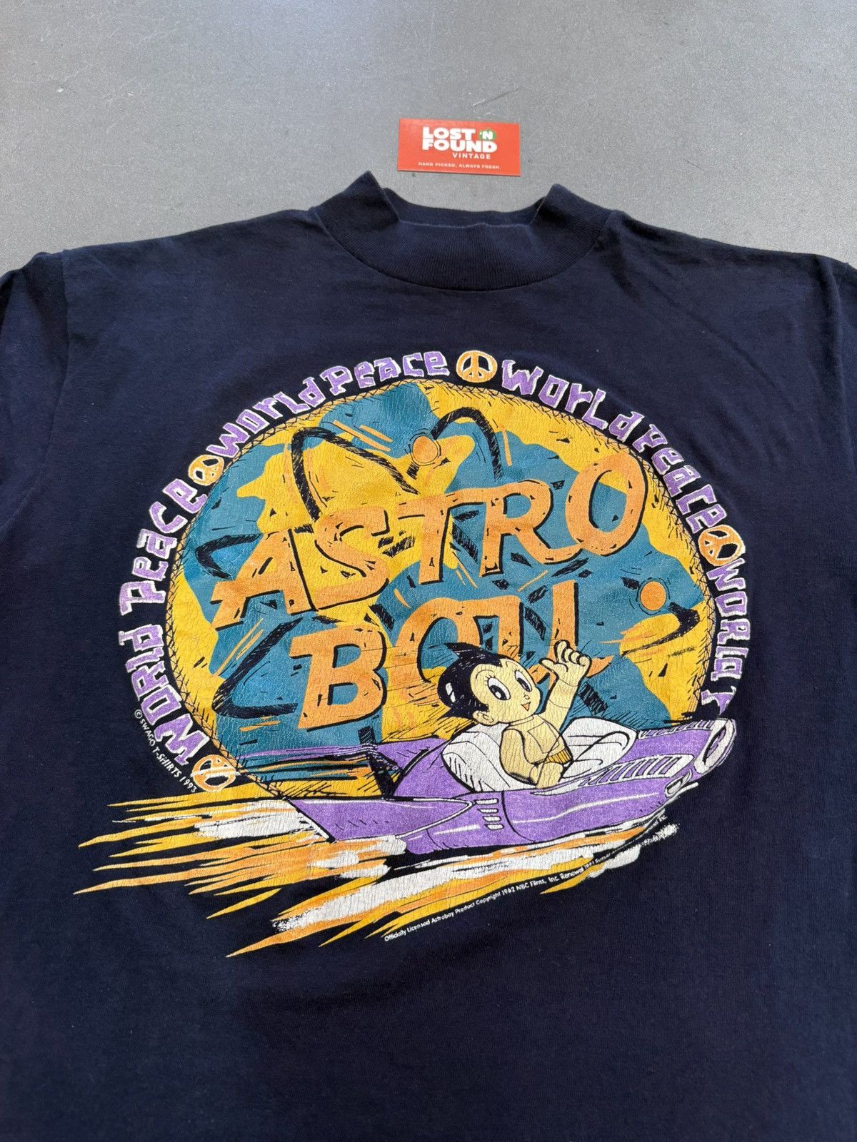 Vintage 1993 Vintage Astro Boy Anime World Peace Long Sleeve Tee Size US M / EU 48-50 / 2 - 3 Thumbnail