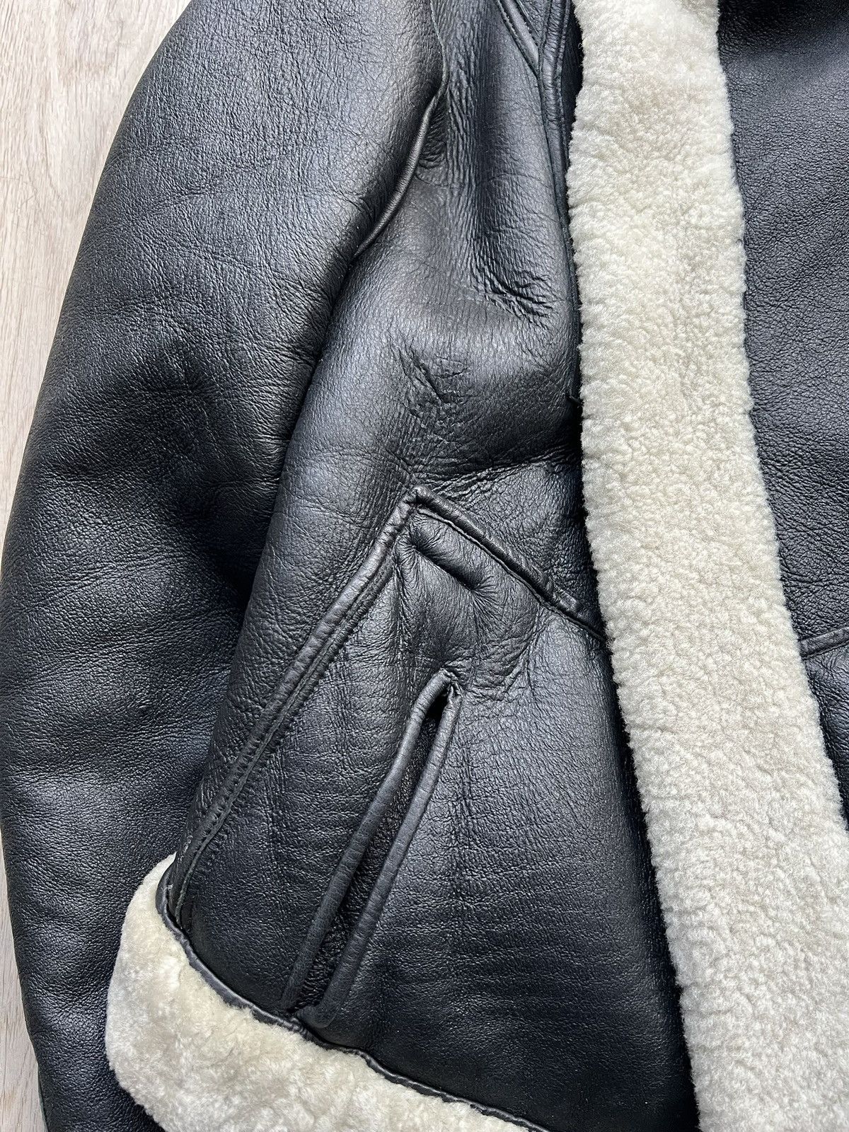 Rick Owens sherling leather jacket olmar and mirta