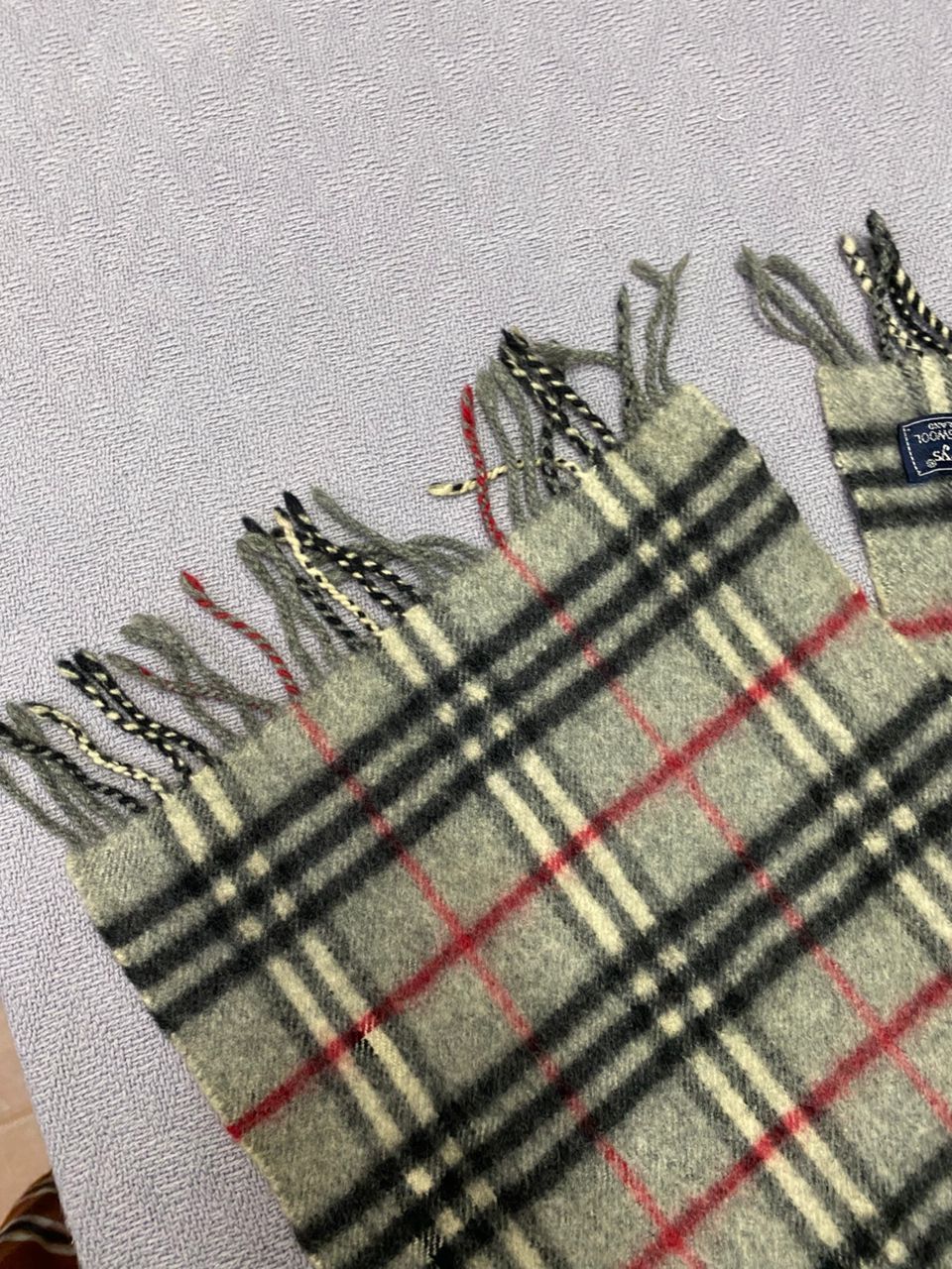 Burberry Prorsum Vintage Burberry London Lambswool Scarf Size ONE SIZE - 4 Thumbnail