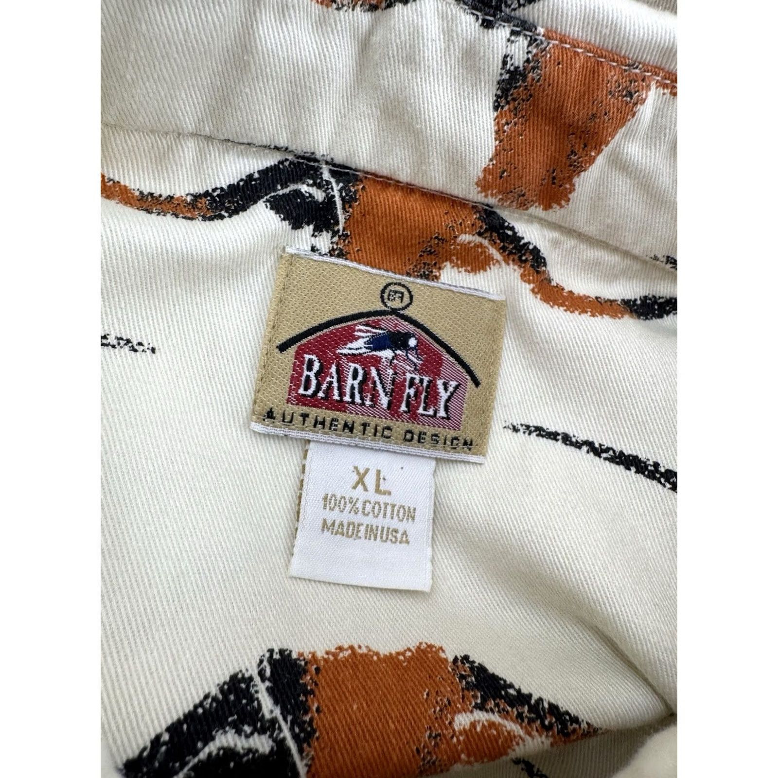 Vintage Barnfly Texas Longhorns Shirt XL Mens Beige Long Sleeve Button-Up 2X Size US XL / EU 56 / 4 - 4 Thumbnail