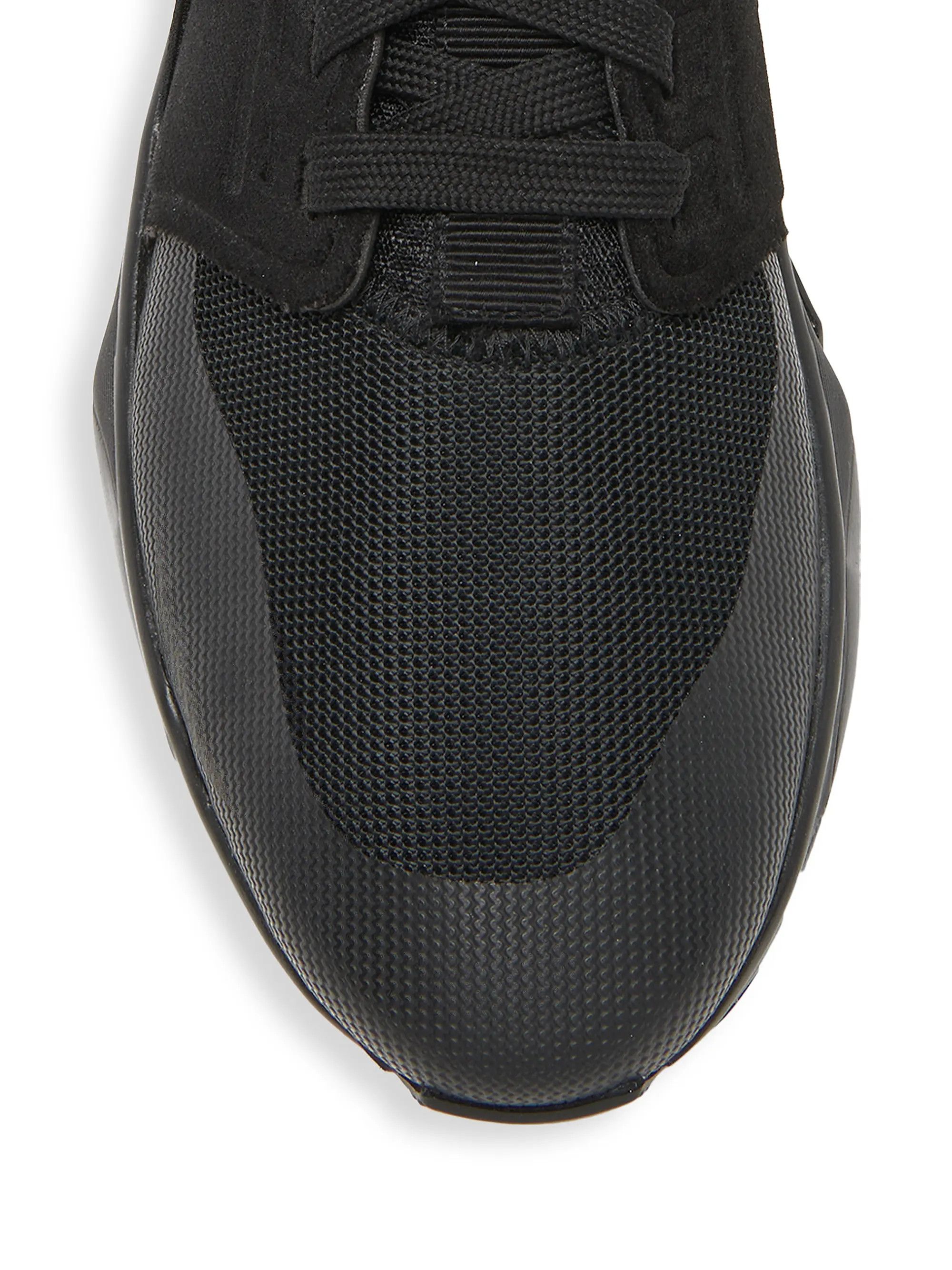 Tom Ford os11x0226 Size: 7 TF / Mesh Low-Top Sneakers in Black Size US 12 / EU 45 - 4 Thumbnail