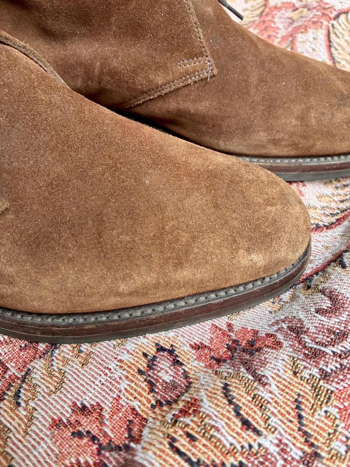 Other LUDWIG GORTZ MADE IN UK TOBBACCO SUEDE CHUKKA DESERT BOOTS Size US 8.5 / EU 41-42 - 2 Thumbnail