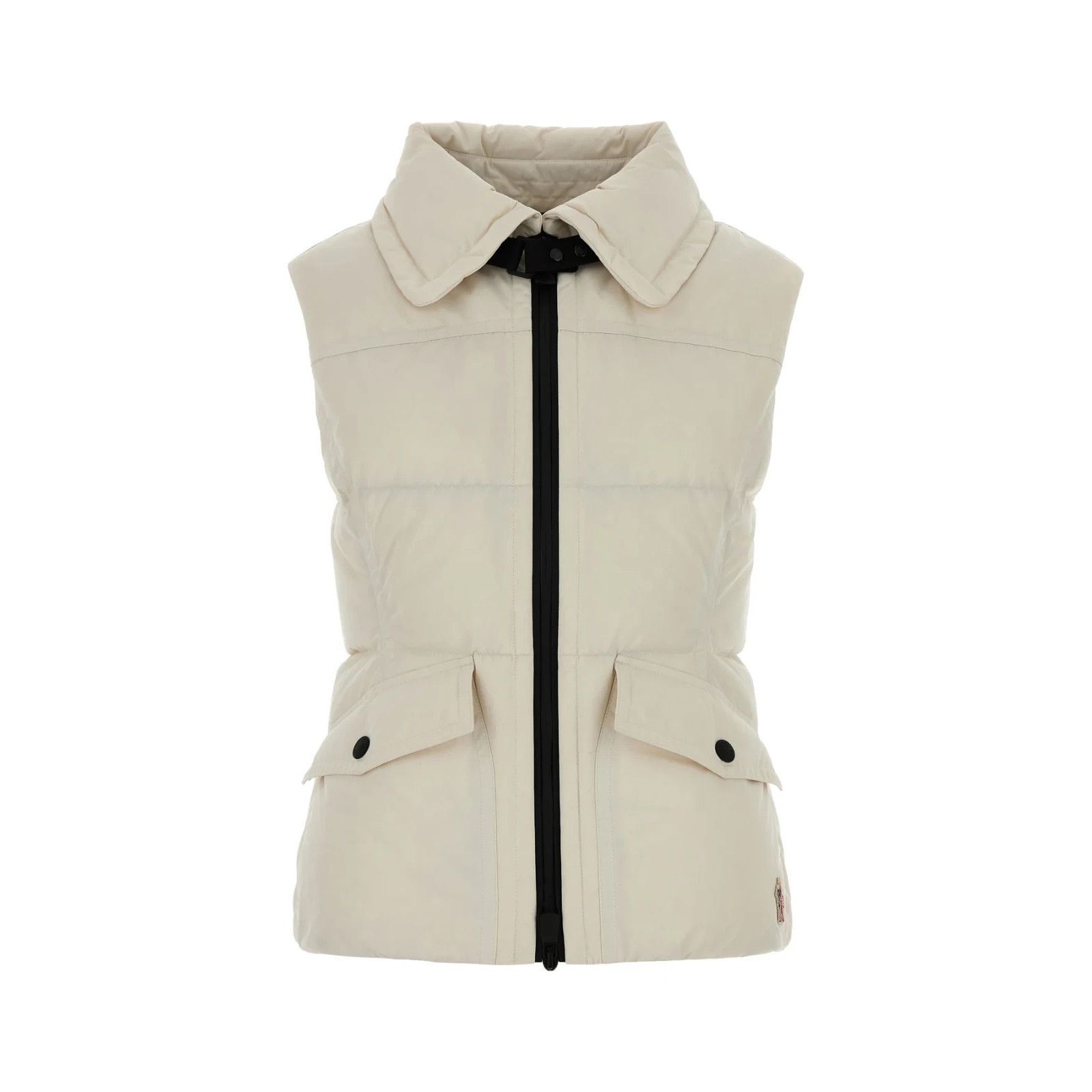 MONCLER GRENOBLE Hallaine Ivory Polyester Sleevless Down Jac