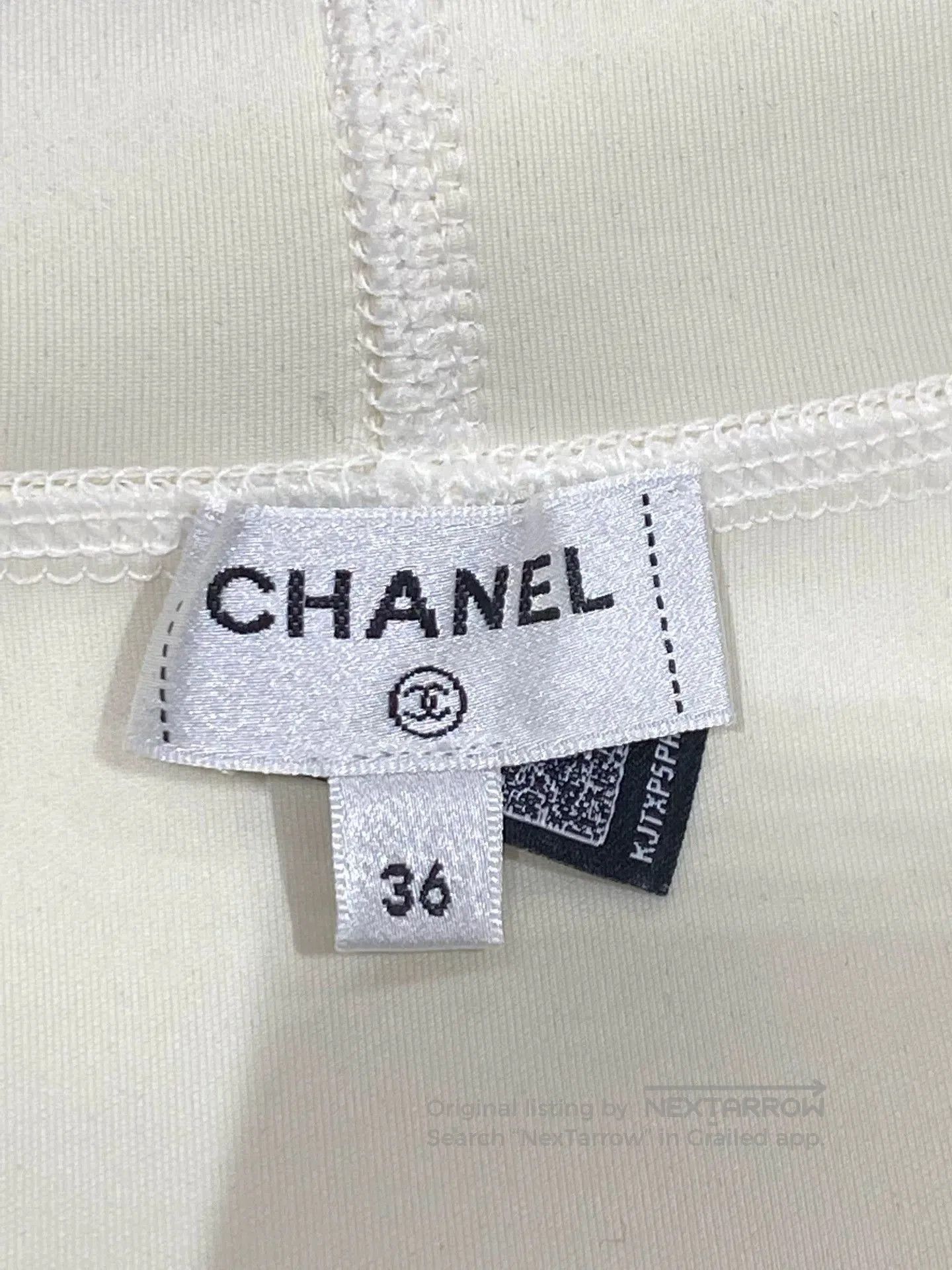 Chanel Chanel White Bow Swimsuit FR36. Size US 36 / EU 52 - 3 Thumbnail