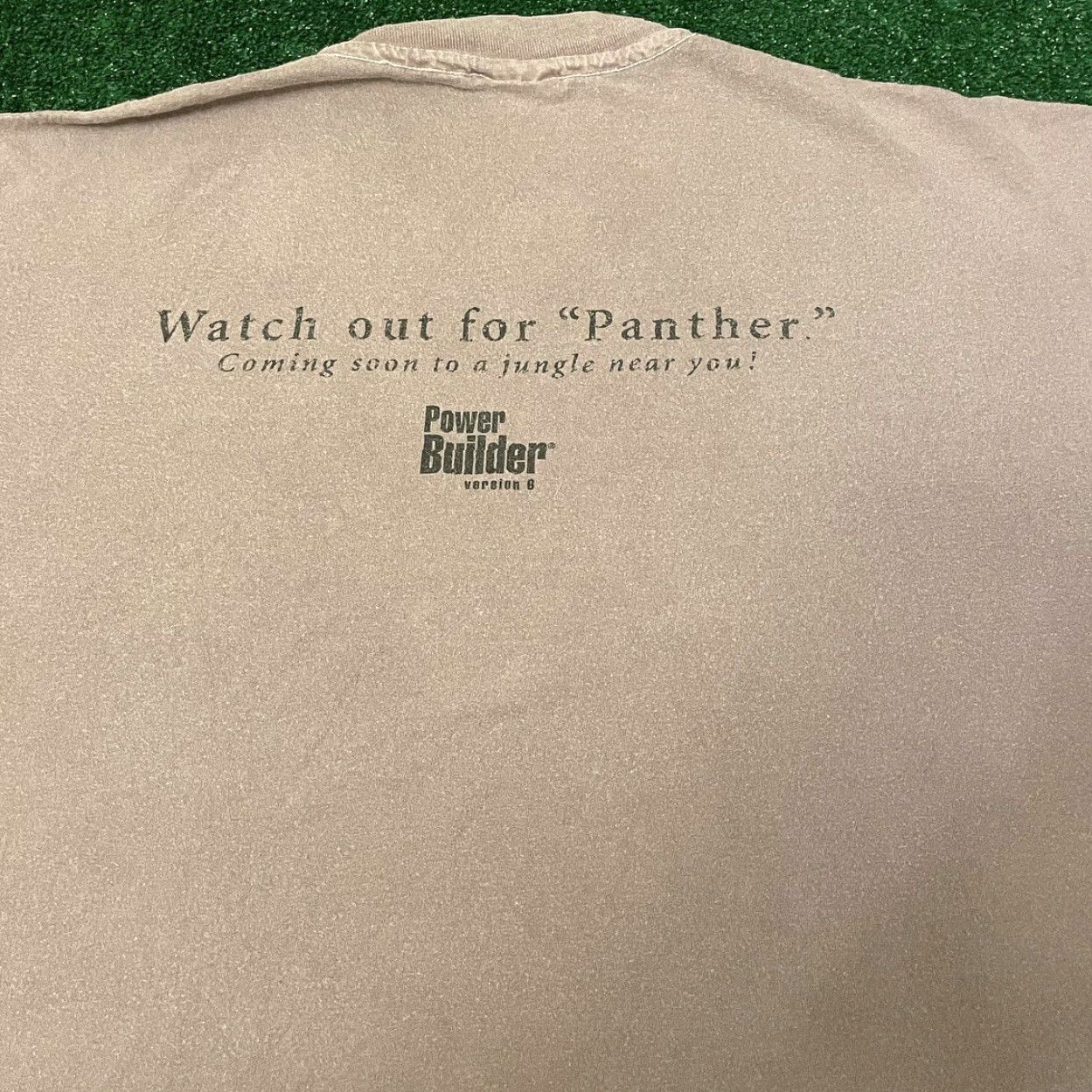 Vintage VINTAGE Panther Power Builder Promo Jungle 90s Shirt Mens XL Brown T-Shirt Size US XL / EU 56 / 4 - 2 Thumbnail