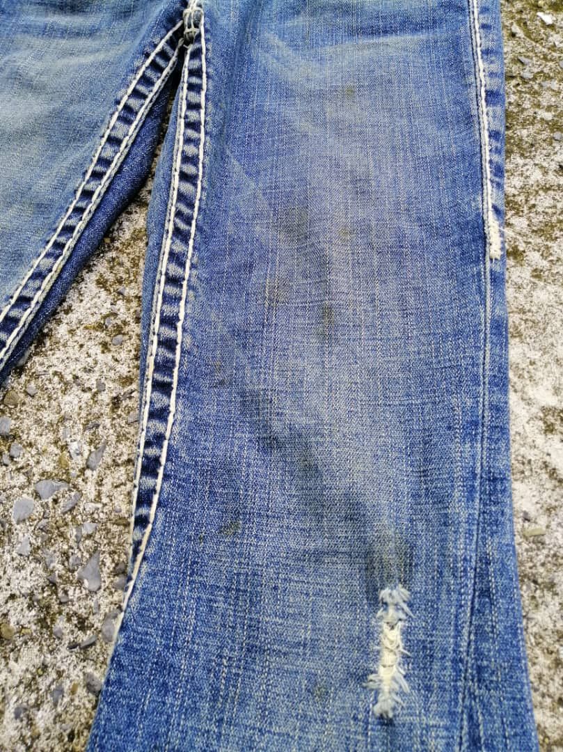 True Religion True Religion Joey Super T Low Rise Distressed Denim Jeans Size 24" / US 00 / IT 34 - 2 Thumbnail