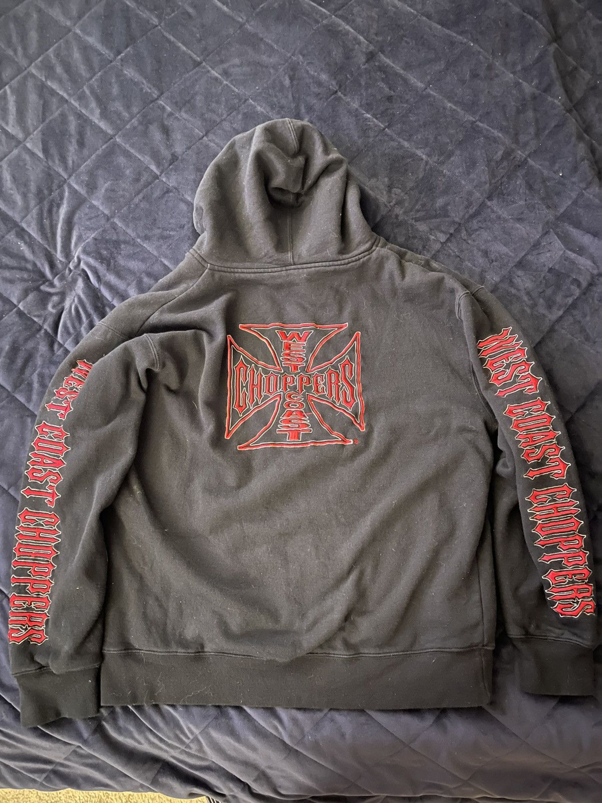 Vintage × West Coast Choppers Vintage West Coast Choppers Zip Up Hoodie Size US L / EU 52-54 / 3 - 2 Thumbnail