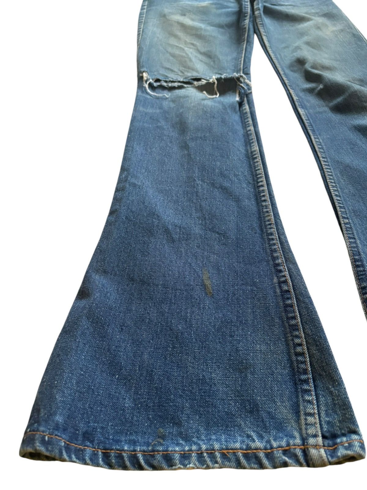 Levi's Vintage 80s Levis Orange Tab Flare Jeans Button #16 Size US 31 - 6 Thumbnail