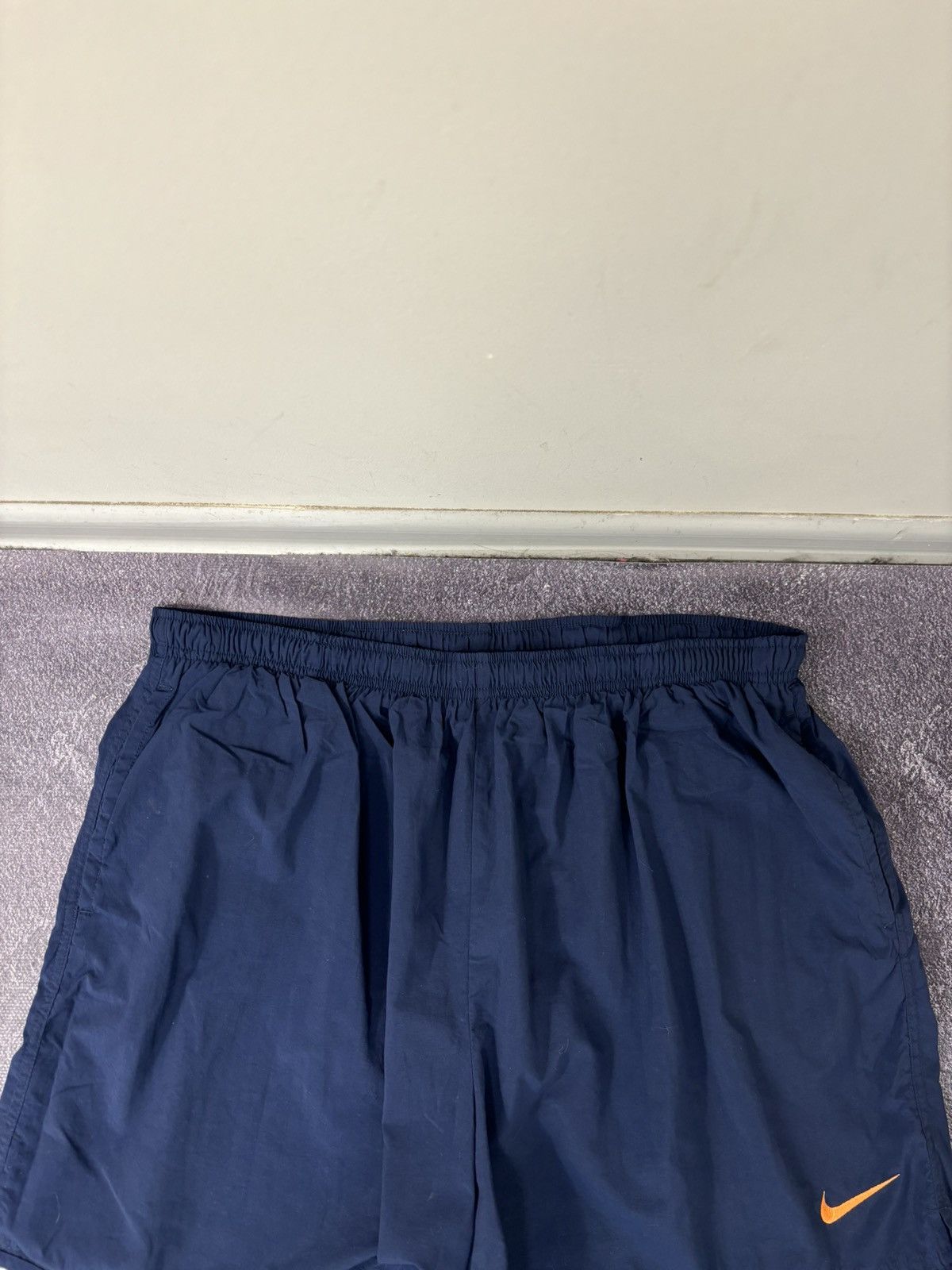 Nike Vintage 90s Nike Y2K Big Swoosh Retro Hype Nylon Shorts Size US 38 / EU 54 - 7 Thumbnail