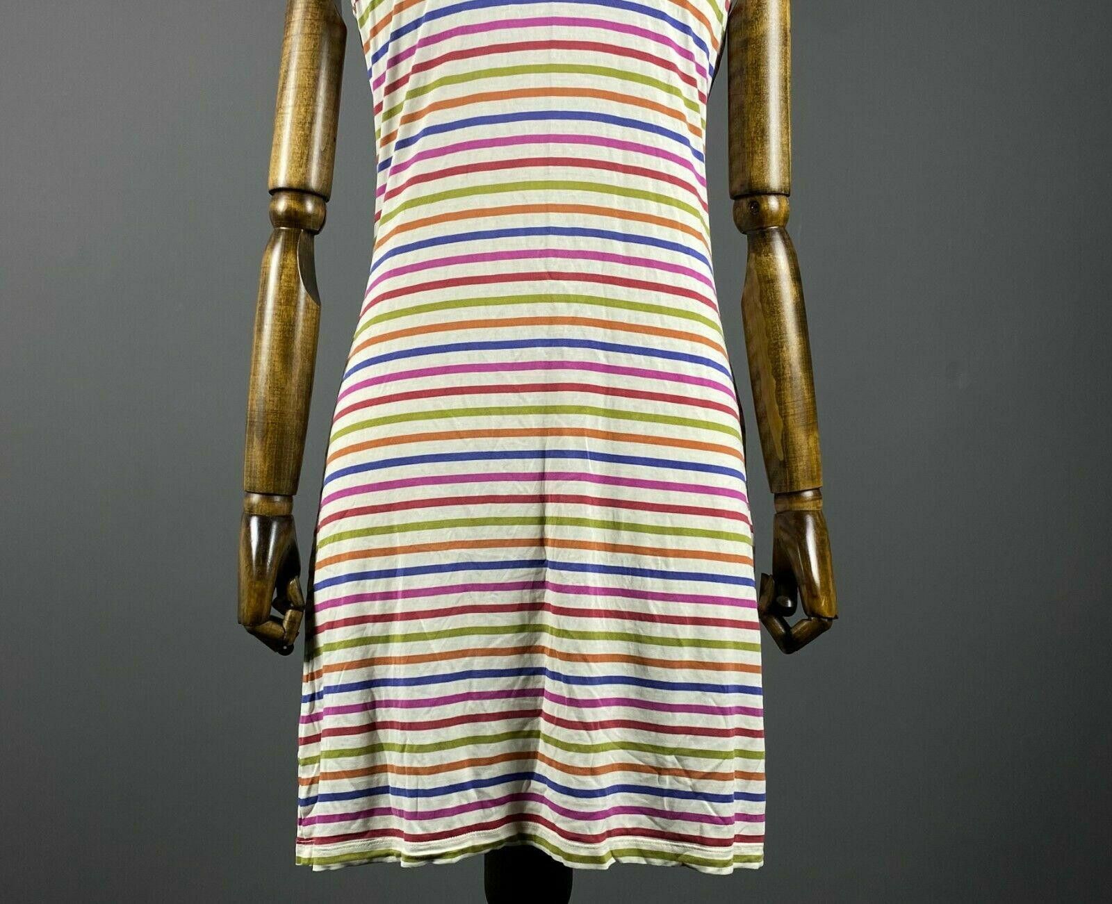 Designer Ladies Gudrun Sjoden Multicolour Stripe Silk Dress Size S Size S / US 4 / IT 40 - 7 Thumbnail