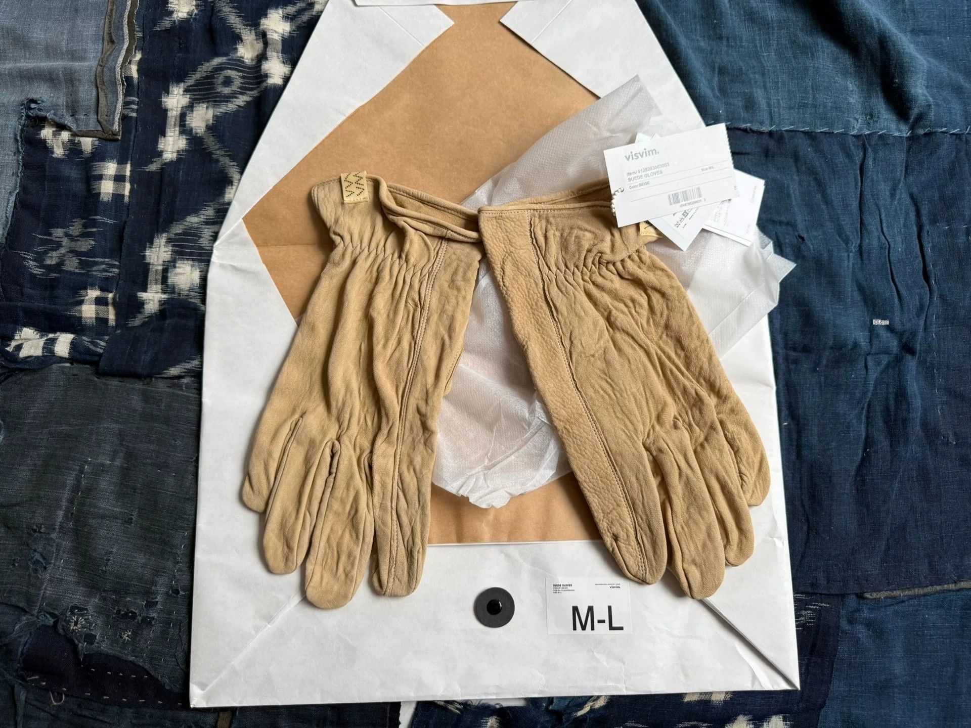 Visvim VISVIM 25AW Distressed Suede Motorcycle Gloves Size ONE SIZE - 1 Thumbnail