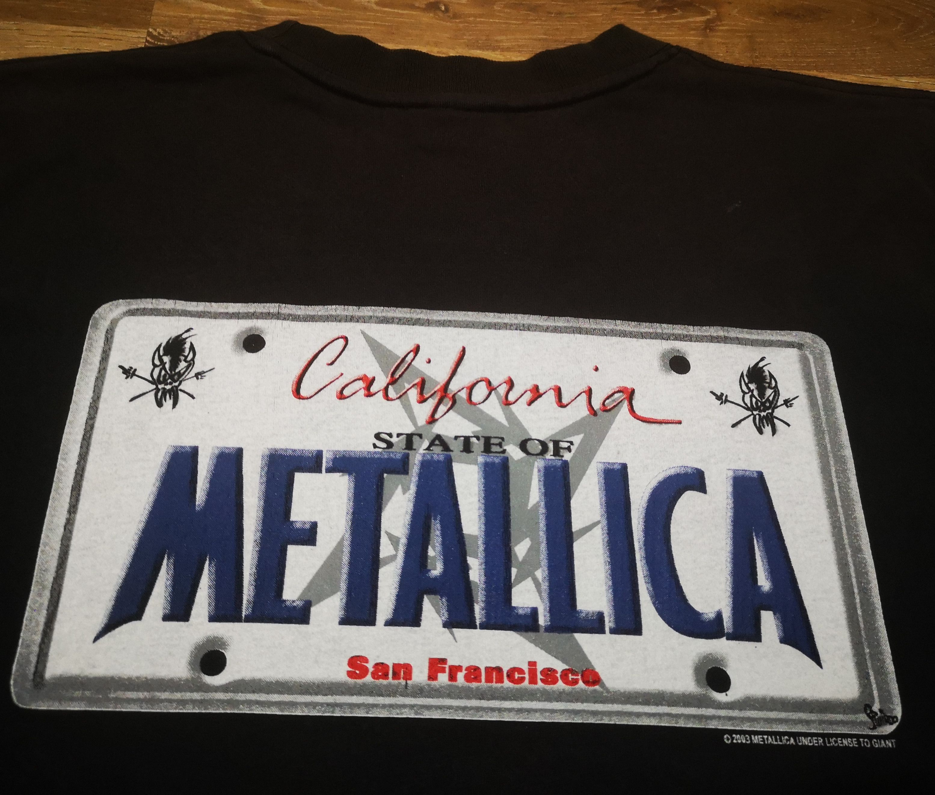 Band Tees × Vintage Vintage METALLICA Band Scary Guy License Giant Promo T Shirt Size US M / EU 48-50 / 2 - 6 Thumbnail
