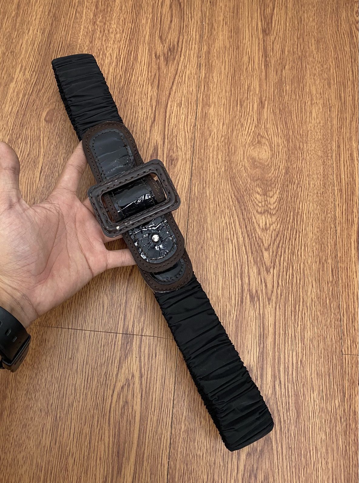 If Six Was Nine × Japanese Brand × Le Grande Bleu (L.G.B.) Stretch leather belt Size ONE SIZE - 5 Thumbnail