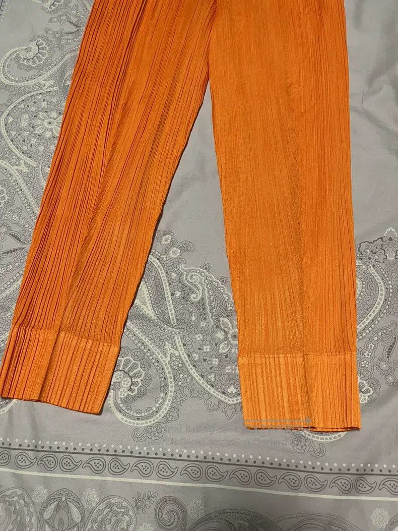 Issey Miyake Issey Miyake size:2 Orange Trousers Size 31" - 3 Thumbnail