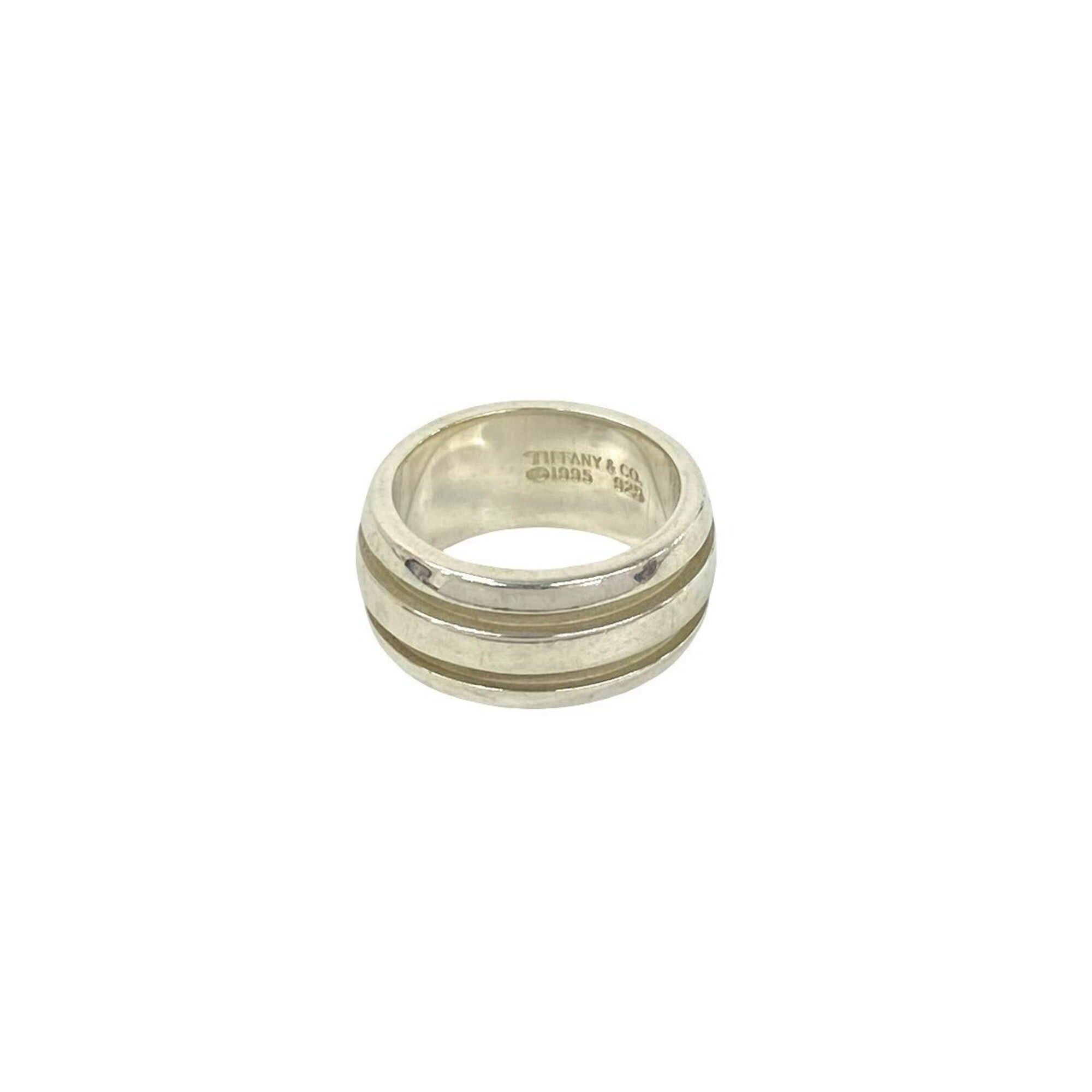 Tiffany & Co. TIFFANY&Co. Tiffany Grooved Double Line Ring, Sterling Silver 925, Women's Accessory, Item Number 57420 Size ONE SIZE - 1 Thumbnail
