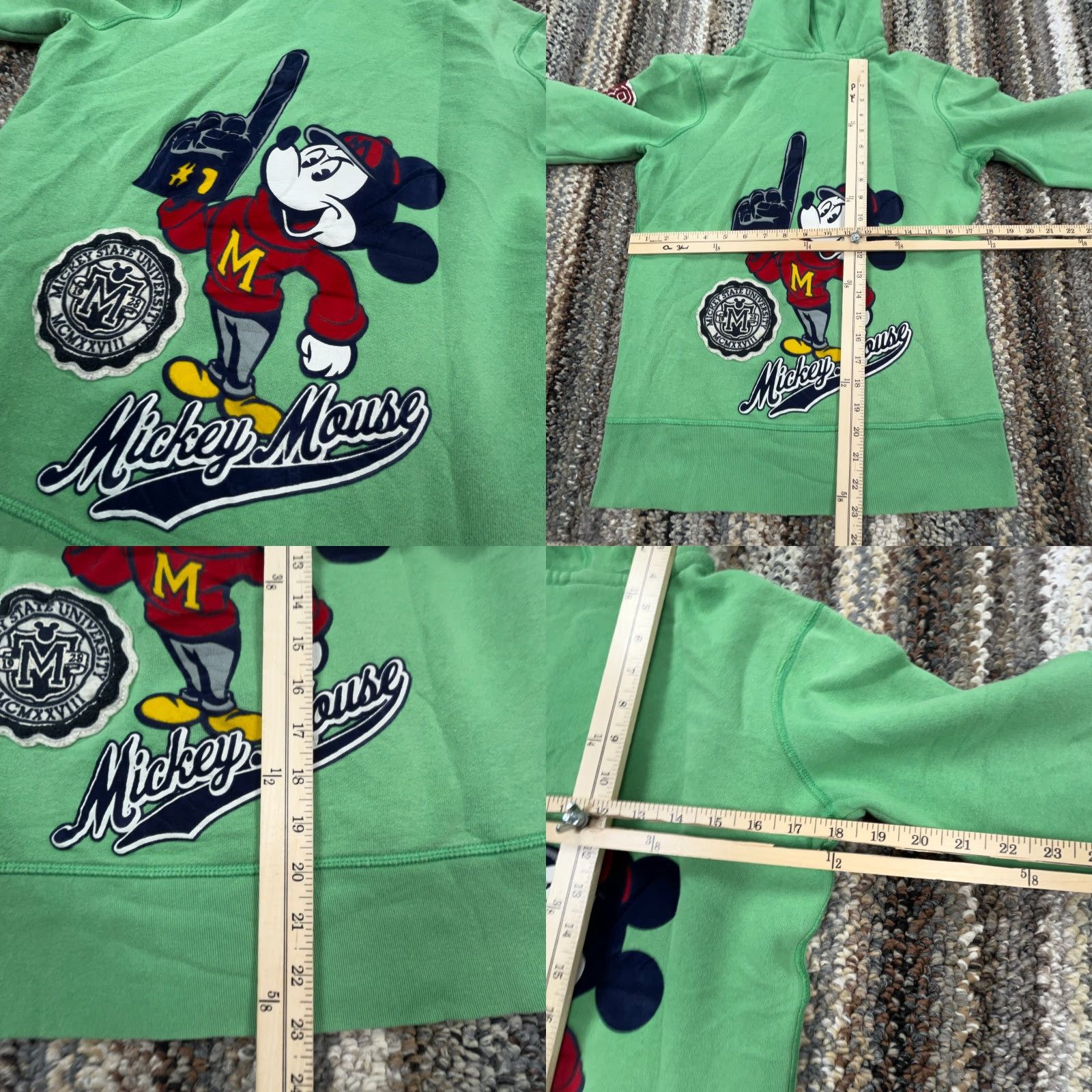 Disney Disney Parks Authentic Hoodie Women M Green Sweatshirt Jacket Mickey World Cartoon Logo Embroidered Full Zip Pockets All Seasons Short Sleeve not— Size M / US 6-8 / IT 42-44 - 9 Thumbnail