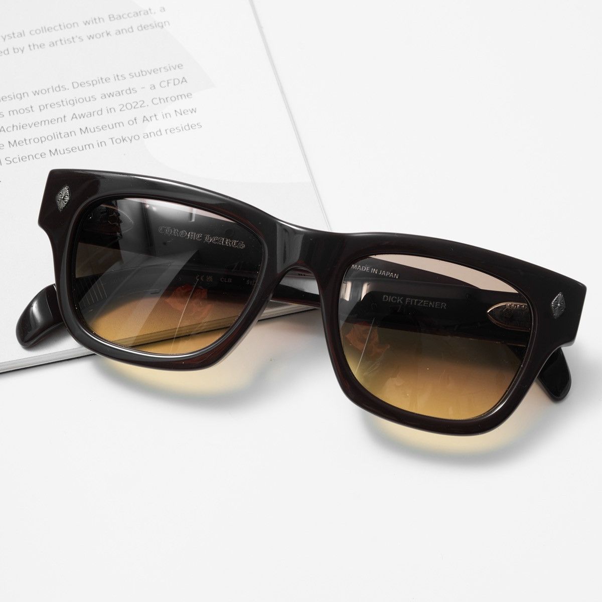 Chrome Hearts CHROME HEARTS DICK FITZENER CLASSIC BROWN GLASSES Size ONE SIZE - 6 Thumbnail