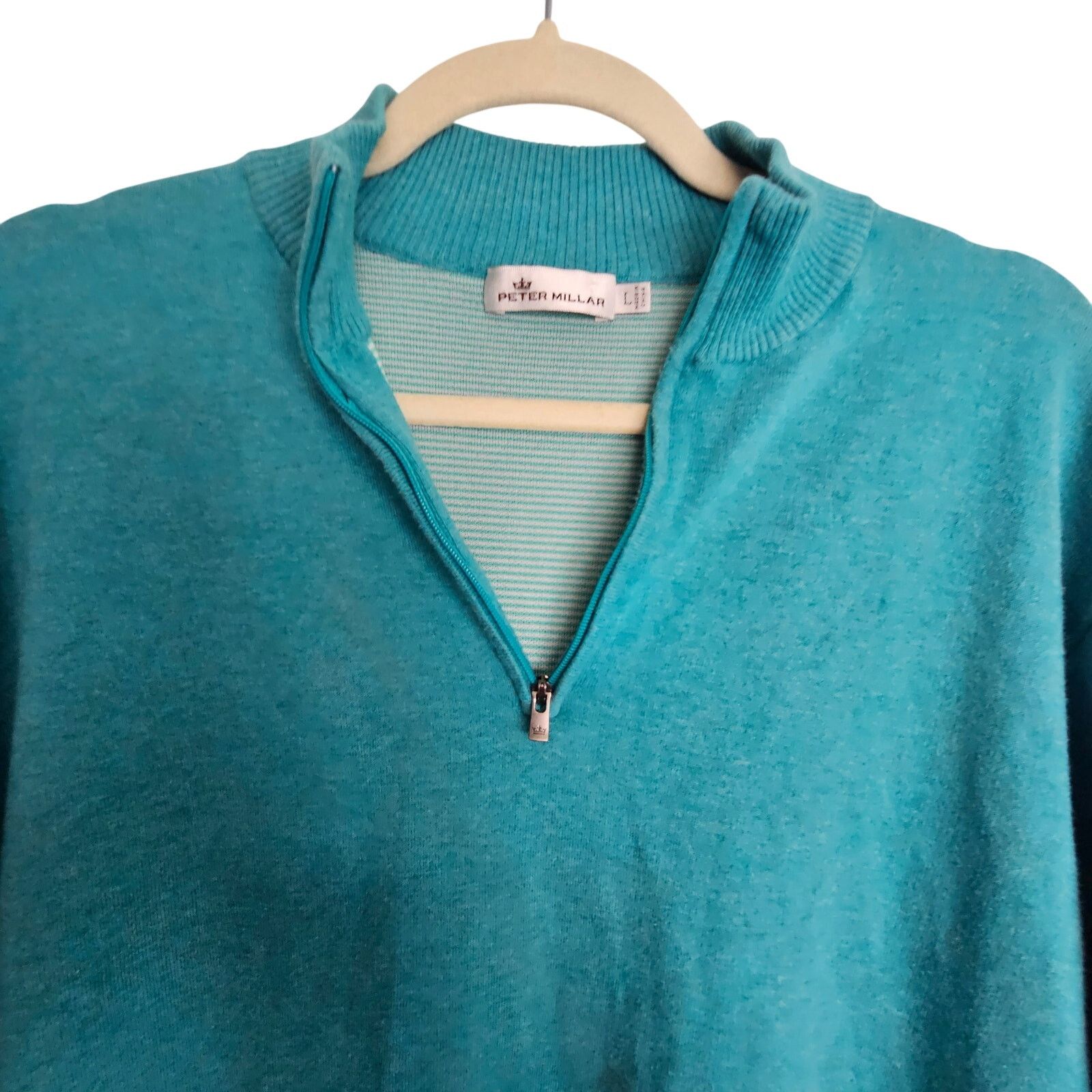 Peter Millar Peter Millar Mens Pullover Sweater Size L Preppy 1/4 Zip Ivy Size US L / EU 52-54 / 3 - 2 Thumbnail