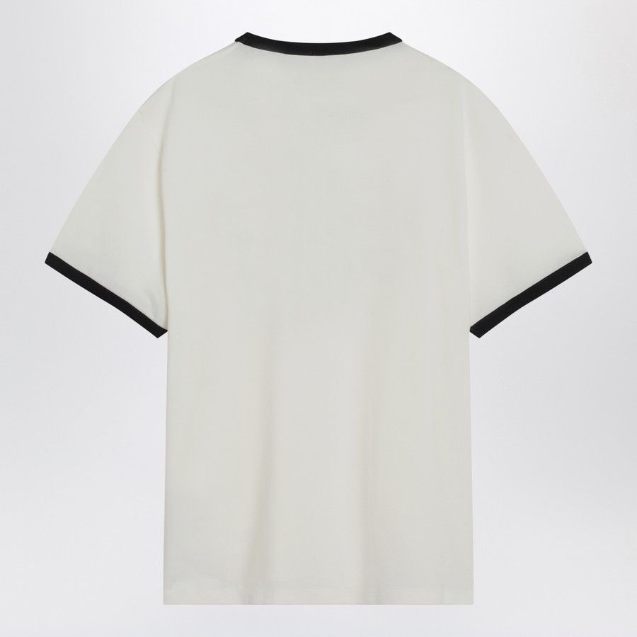 Celine o1d2blof0226 Cotton Logo T-Shirt in White/Black Size US XL / EU 56 / 4 - 2 Thumbnail