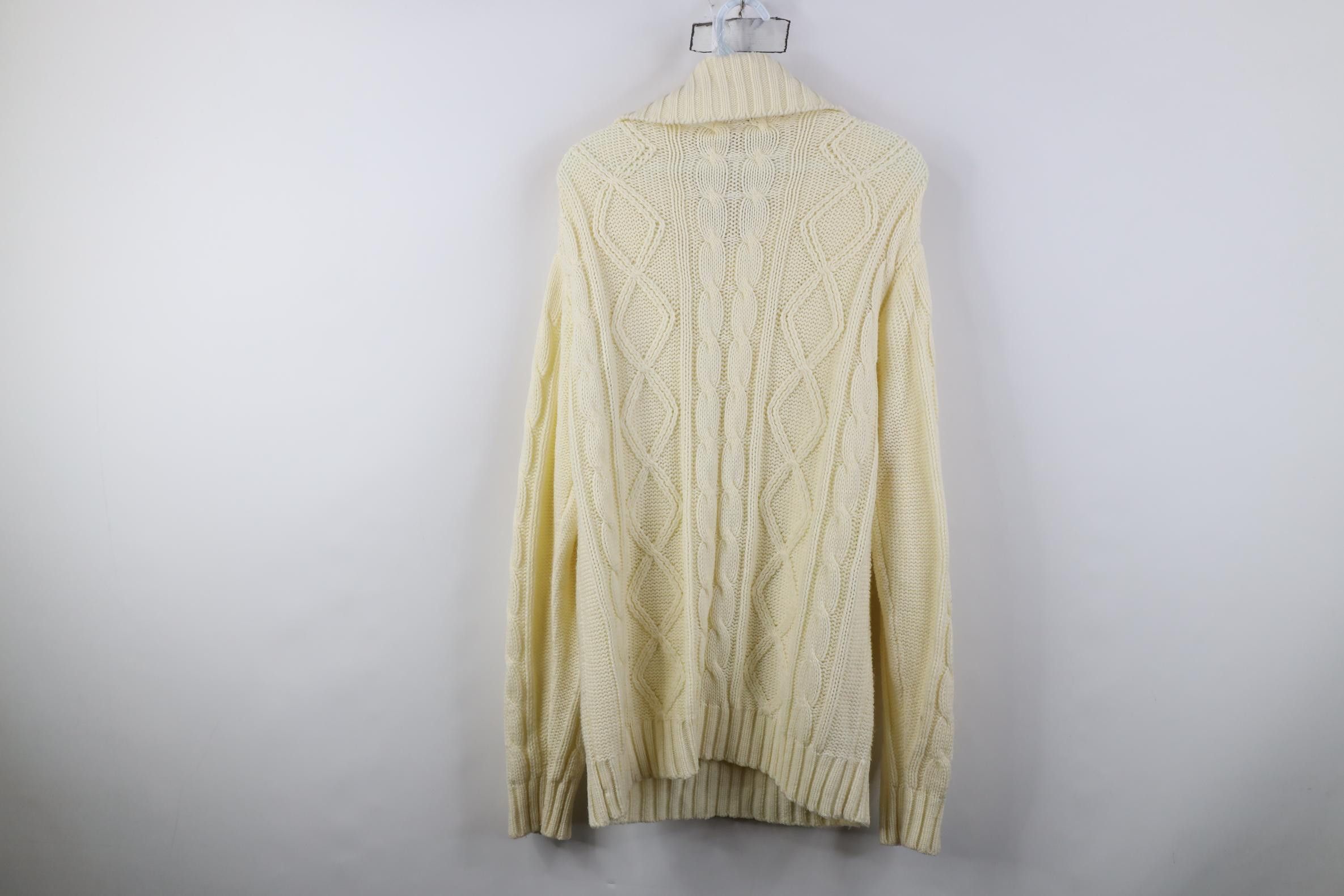Vintage Vintage 70s Streetwear Chunky Fisherman Henley Sweater Size US L / EU 52-54 / 3 - 10 Thumbnail