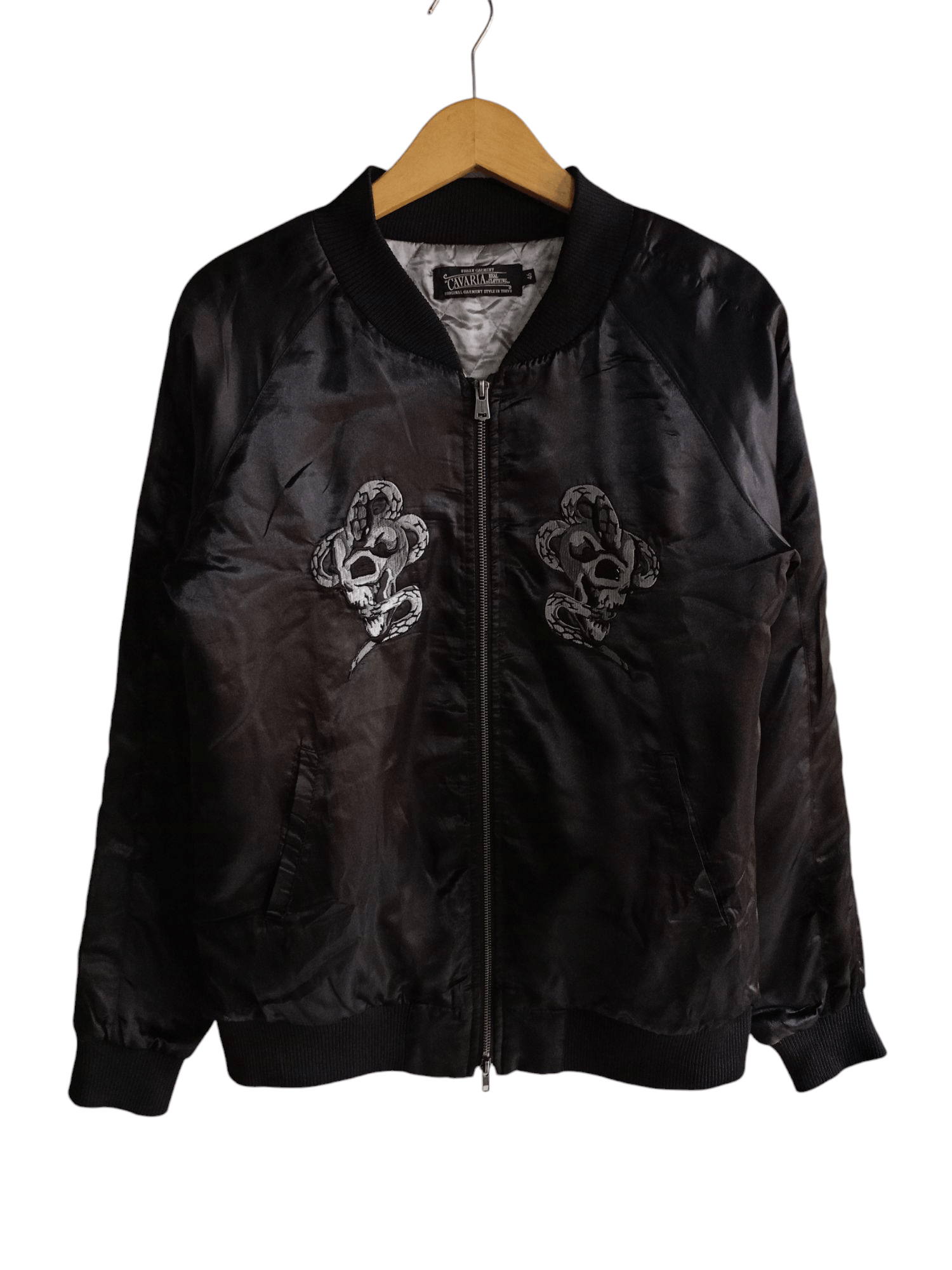 14th Addiction × If Six Was Nine × Japanese Brand Cavaria Snack Embroidered Satin Bomber jacket Size US M / EU 48-50 / 2 - 1 Thumbnail